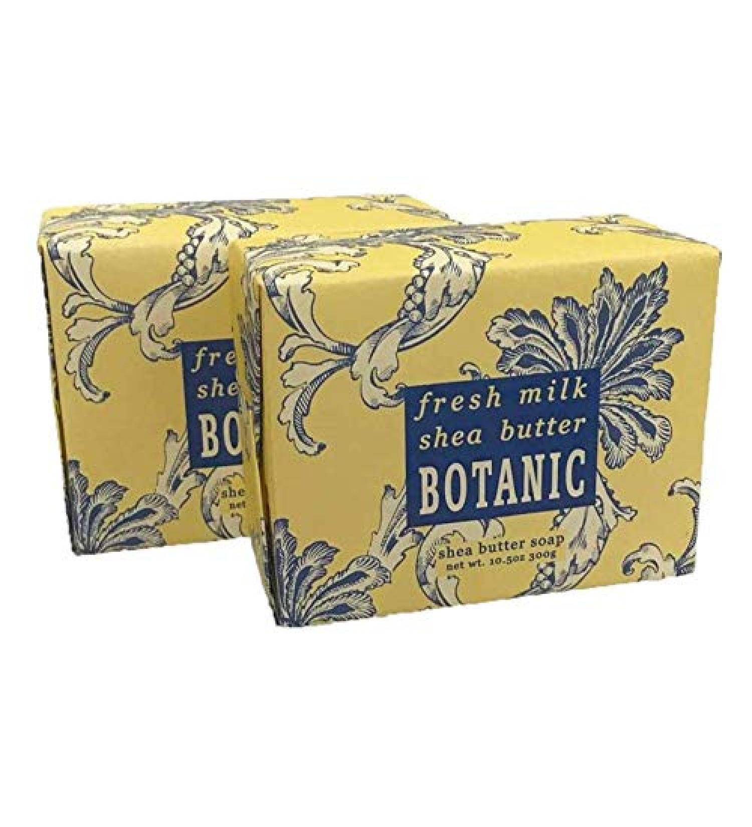 Greenwich Bay Trading Company Set of Two 10.5 oz Shea Butter Soap Bars (Fresh Milk Shea)