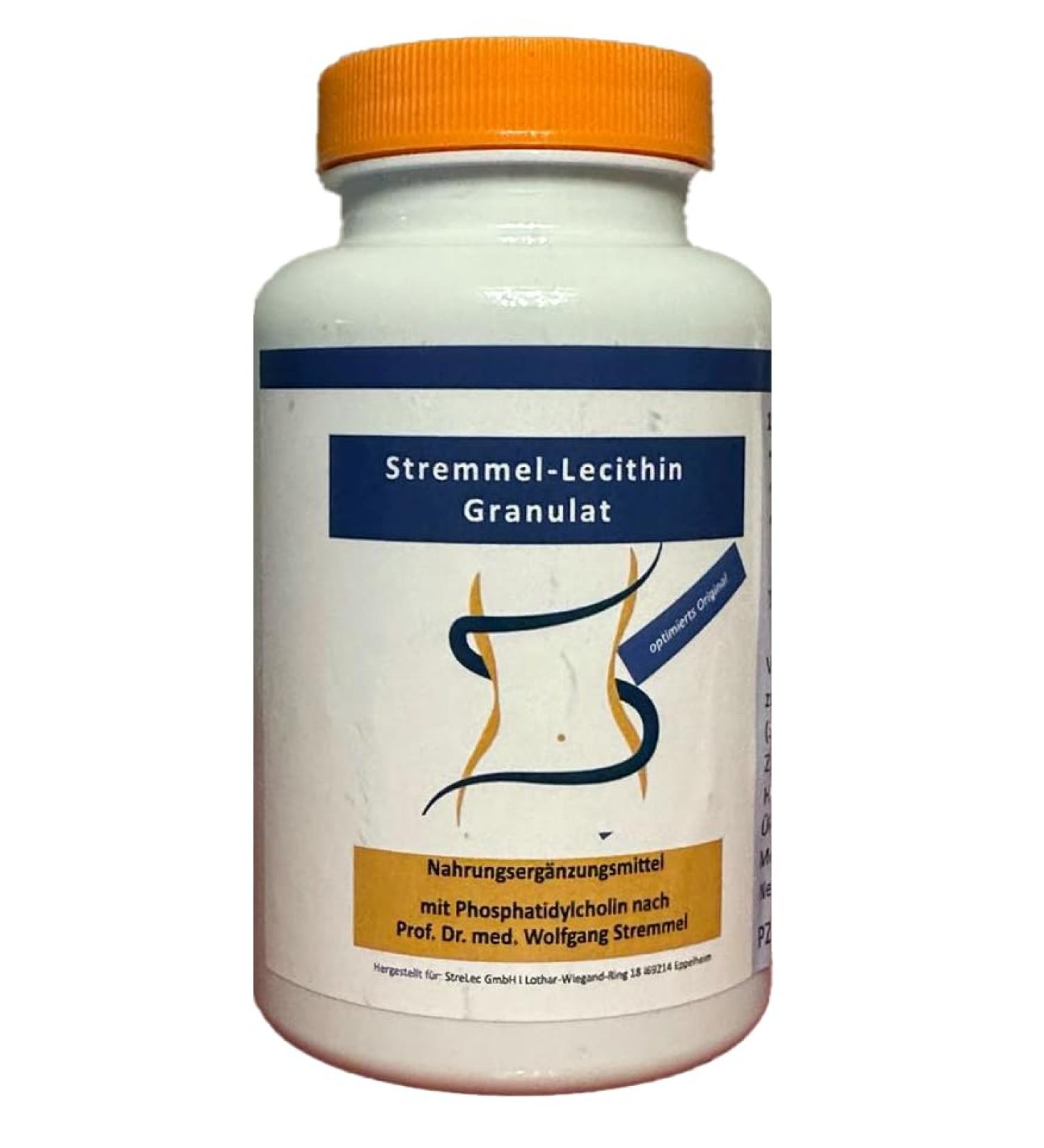 Stremmel Lecithin - the original with optimized recipe granules 150g phosphatidylcholine per can