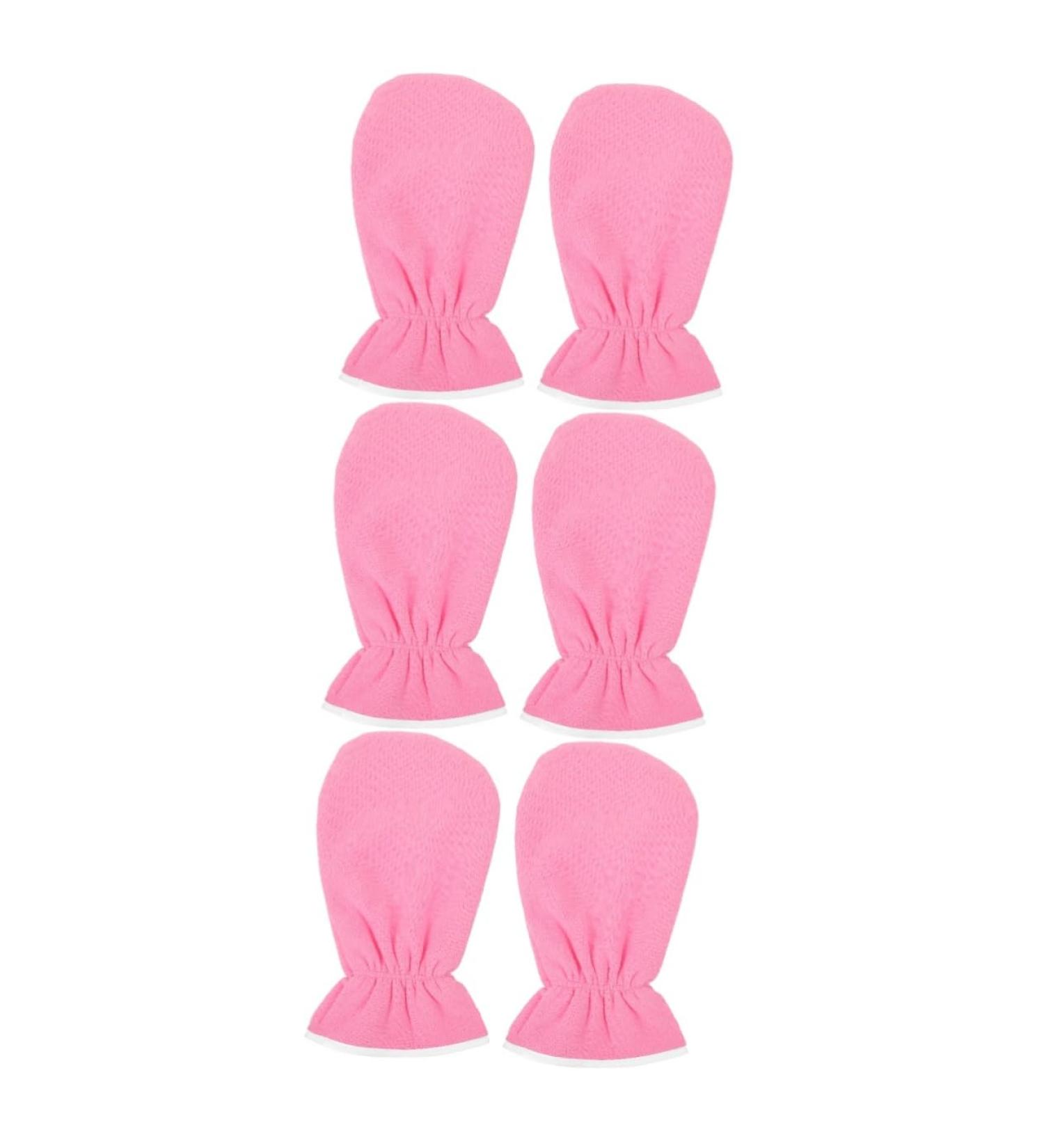 Ipetboom Black Fingerless Gloves 3 Pairs Exfoliating Hand Mask Miss Spa Polyester Moisturizing Exfoliating Gloves - Buy Online on GoSupps.com