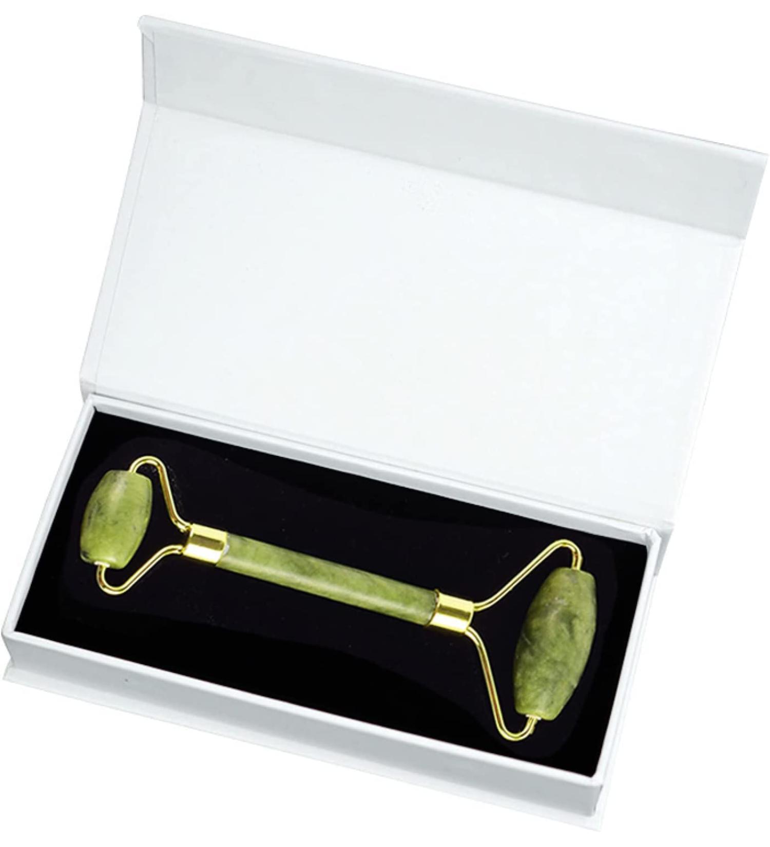 Massager Roller Massage Stick Massage Tool Jade Roller for Face Natural Stone Facial Massager Jade Roller No Box (Color : Jade Roller with Box) - Buy Online on GoSupps.com