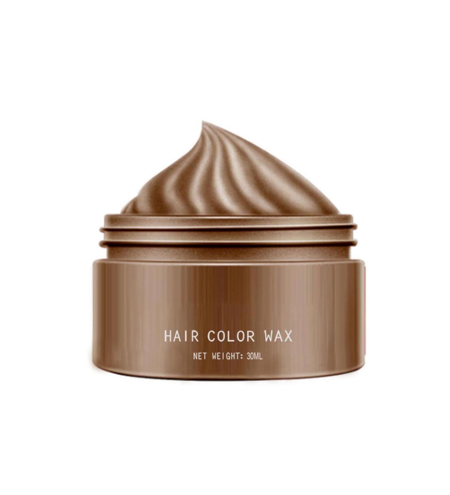 Temporary Natural Hair | Coloring Mud Hair Wax Color | Hairstyle Cream Color Wax | Hair Color Wax | Color Hair Wax Temporary | Versatile Hair Color Wax wax for men's hair (Brown 30ml) - Buy Online on GoSupps.com
