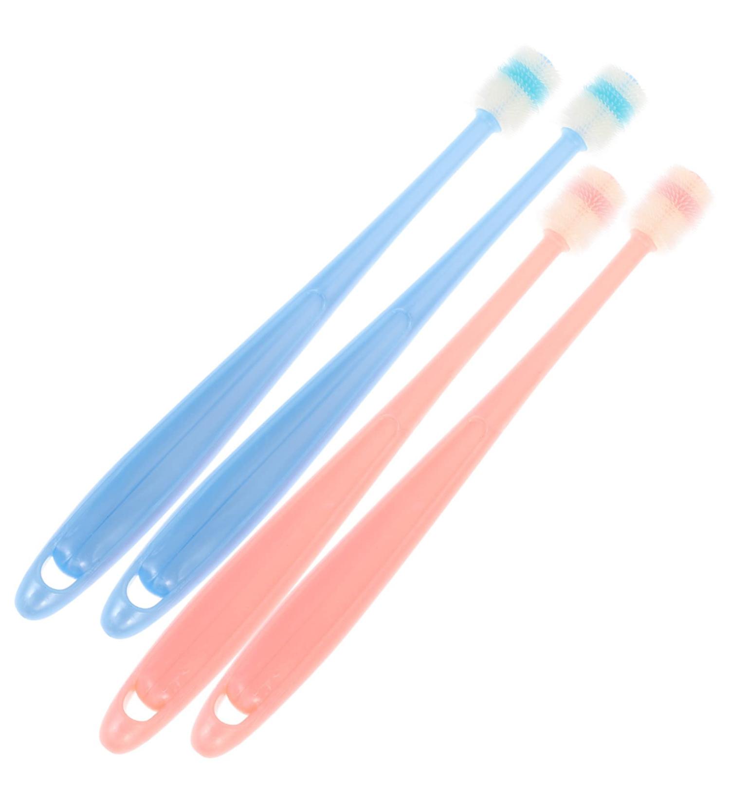 Healifty 4pcs Baby Toothbrush Gum Cleaner Set - Kids Toothbrushes for Boys, Infant Gum Brush & Tooth Cleaning Tool for Babies - Buy Online on GoSupps.com