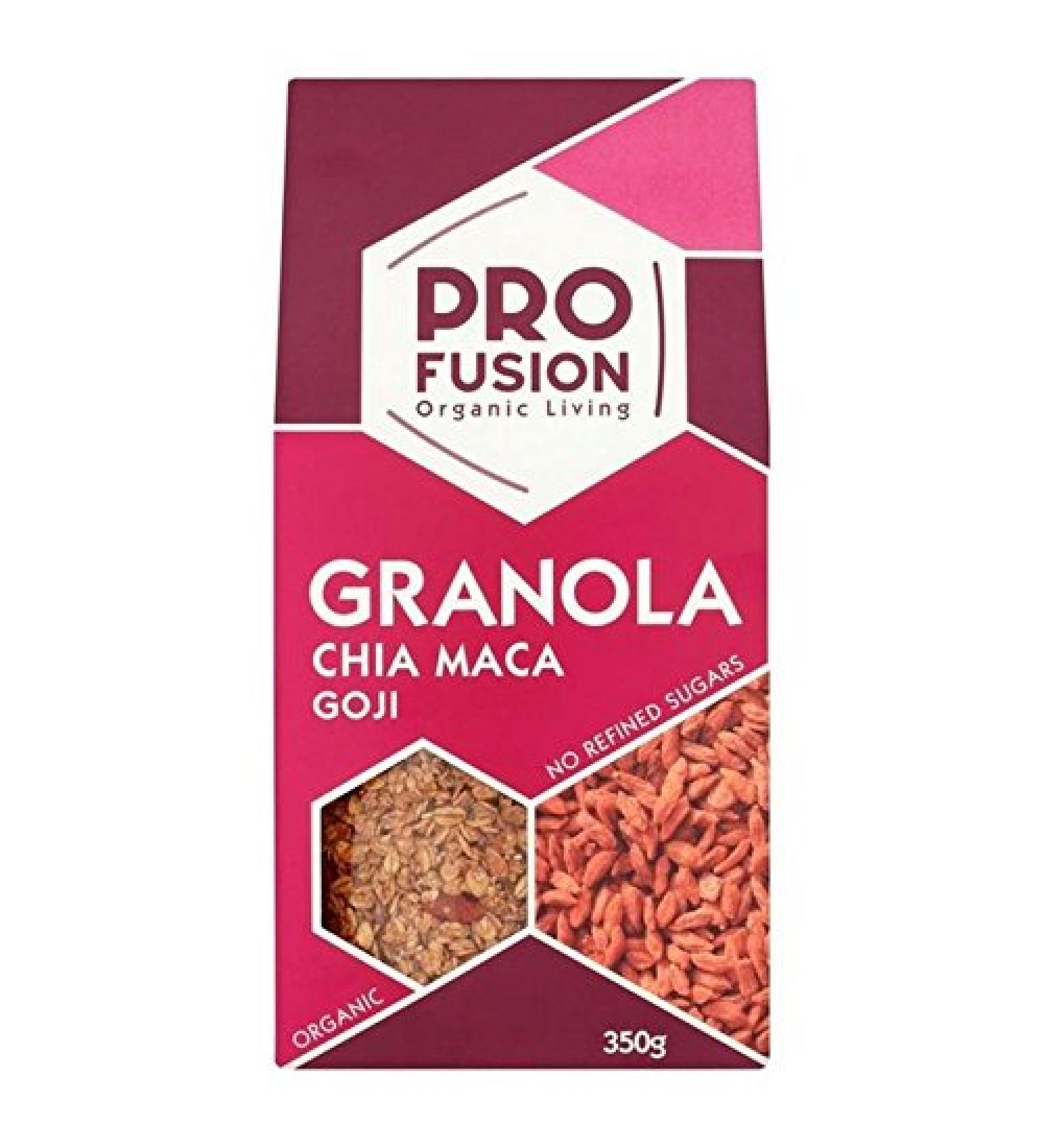 Chia Profusion Organic Granola, Goji & Maca 350G