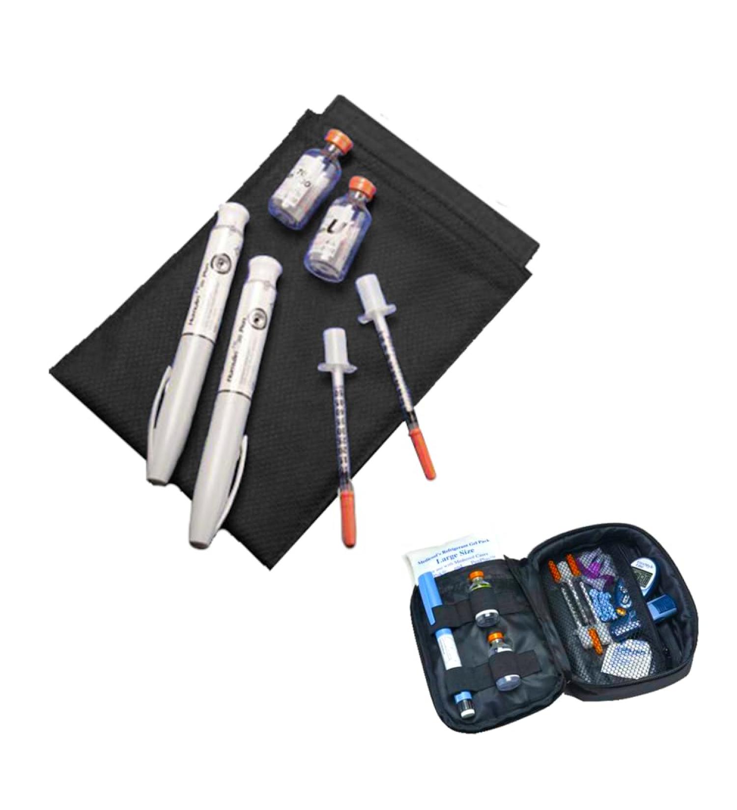 Medicool Poucho Diabetic Wallet + Daily Organizer Bundle - Blue | PDP+DAILYBundle - Buy Online on GoSupps.com