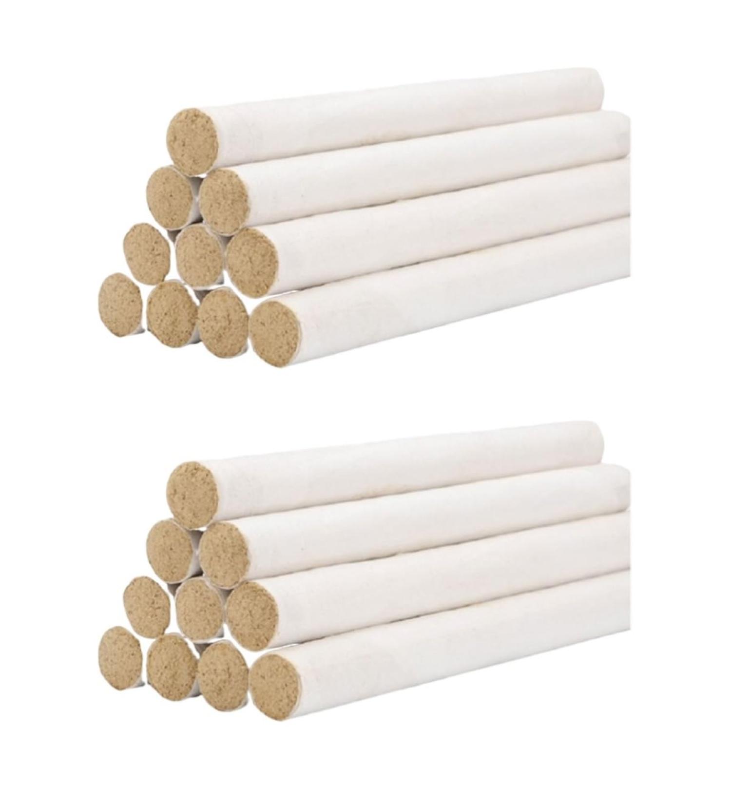 Minkissy 20 STK Moxa Sticks Set for Acupuncture & Moxibustion - Mini Treatment Kit with Holder - White Wild Moxibustion Stripes for Pain Relief - Buy Online on GoSupps.com