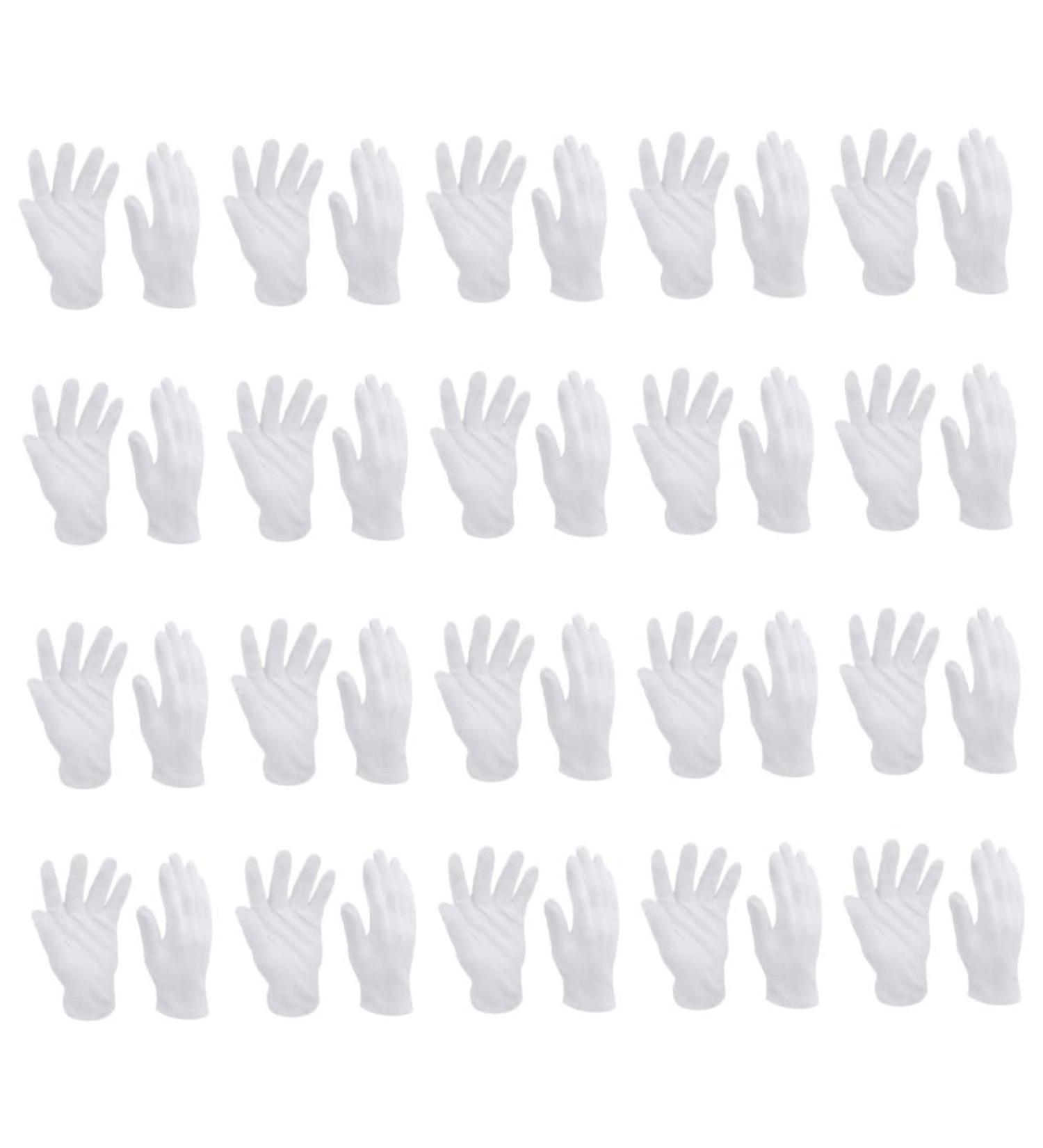 Healeved 16 Pairs White Cotton Gloves Ladies Mittens Jewelry Cotton Mitts Nail Sample Display Pumpkin Hat Cotton Gloves for Eczema Thin Cotton Warm Miss Elasticity Labor Protection Cotton - Buy Online on GoSupps.com