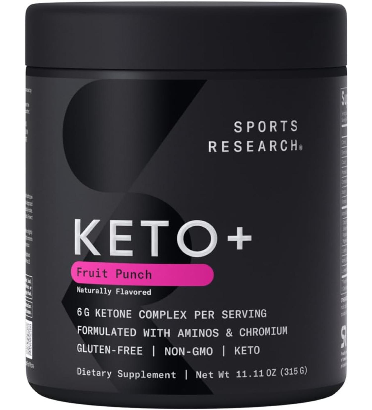 Keto Plus Exogenous Ketones with goBHB - 30 Servings | Electrolyte Powder for Hydration & Energy | Vegan Friendly & Keto Certified (Fruit Punch) - Buy Online on GoSupps.com