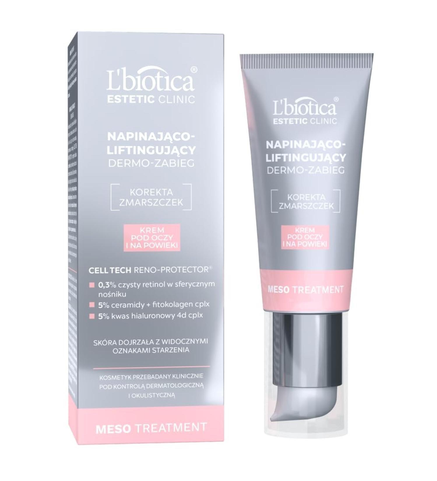 L'biotica Estetic Clinic MESO Treatment Cr me pour les yeux Levage Dermo Soin 15 ml