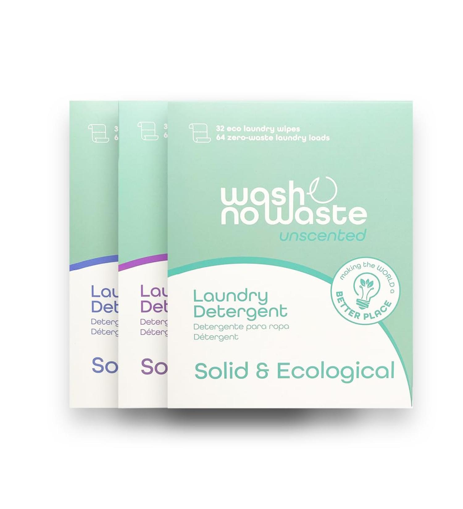 Wash No Waste Detergent Strips (192 Washes) | Hypoallergenic Biodegradable Vegan & Plastic-Free Cleaning Solution - Buy Online on GoSupps.com