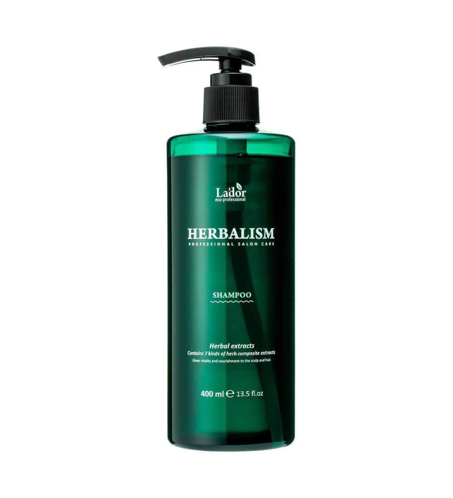 Buy LA DOR Herbalism Hair Shampoo 400ml - Strengthens Hair Prevents Hair Loss Contains 7 Herbal Extracts Panthenol & Amino Acids - International Shipping Available - Buy Online on GoSupps.com
