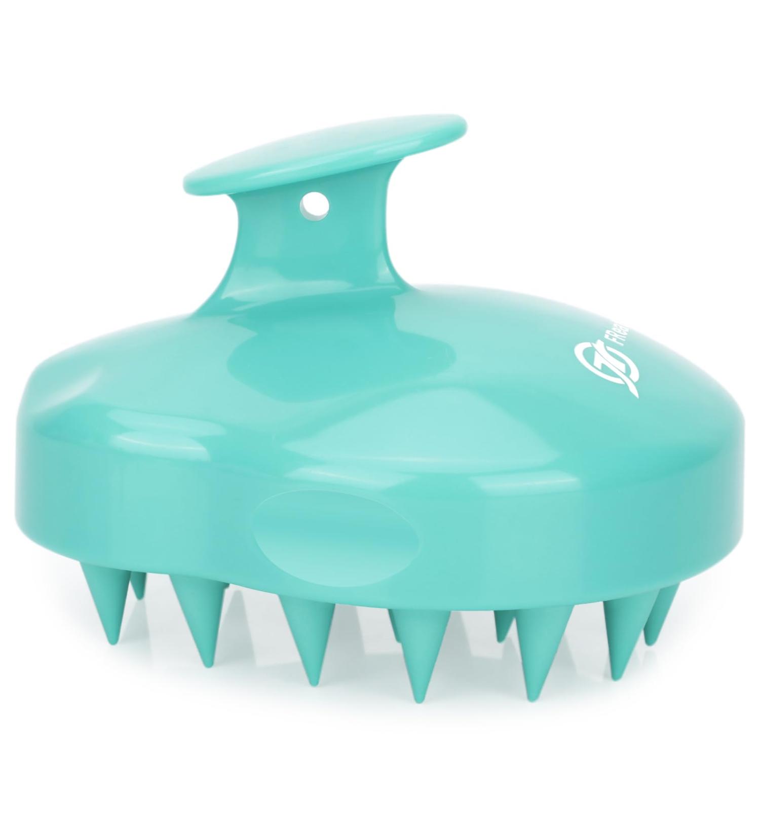 FREATECCH CHAUT Massage Brush - Wet & Dry Shampoo Brush for Scalp Peeling Head Massage & Healthy Hair Growth - Silicone Ridge Care - Classic Green - Buy Online on GoSupps.com