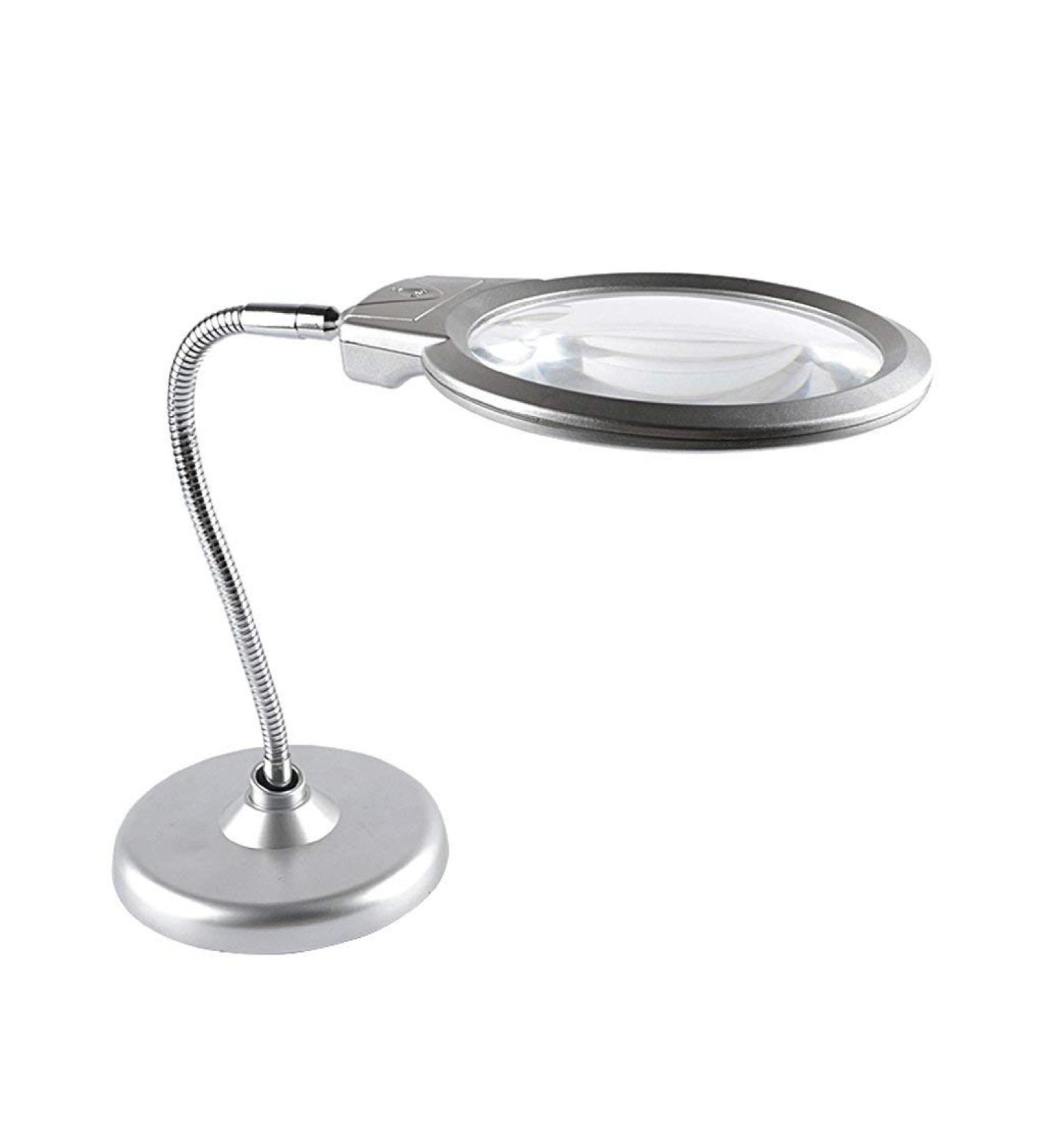 High Magnification Desktop Glass with Lamp 10 Times HD LED Light 20 Times Old Man Reading Magnifier Good Times - Buy Online on GoSupps.com