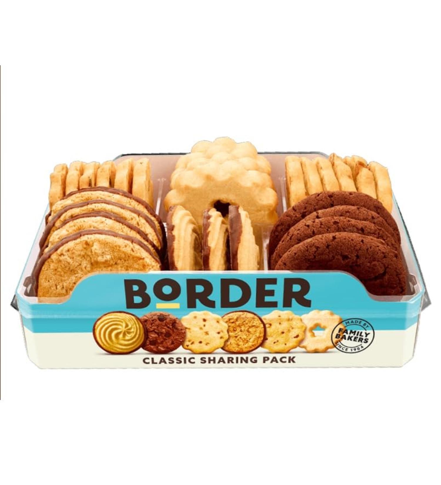 Zamfoods Border Biscuit Classic 2 Packs of 400g with 6 Flavours to Choose From - Biscuit Chocolate Cookie Gift Set Perfect for Mother's and Father's Day Christmas and Easter