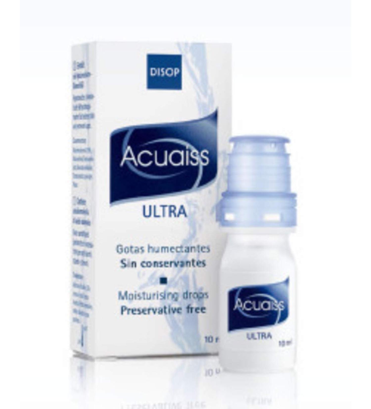 Acuaiss Ultra Preservative-free Tear Containing Hyaluronic Acid. Moisturizing Ophthalmic Drops 10 ml