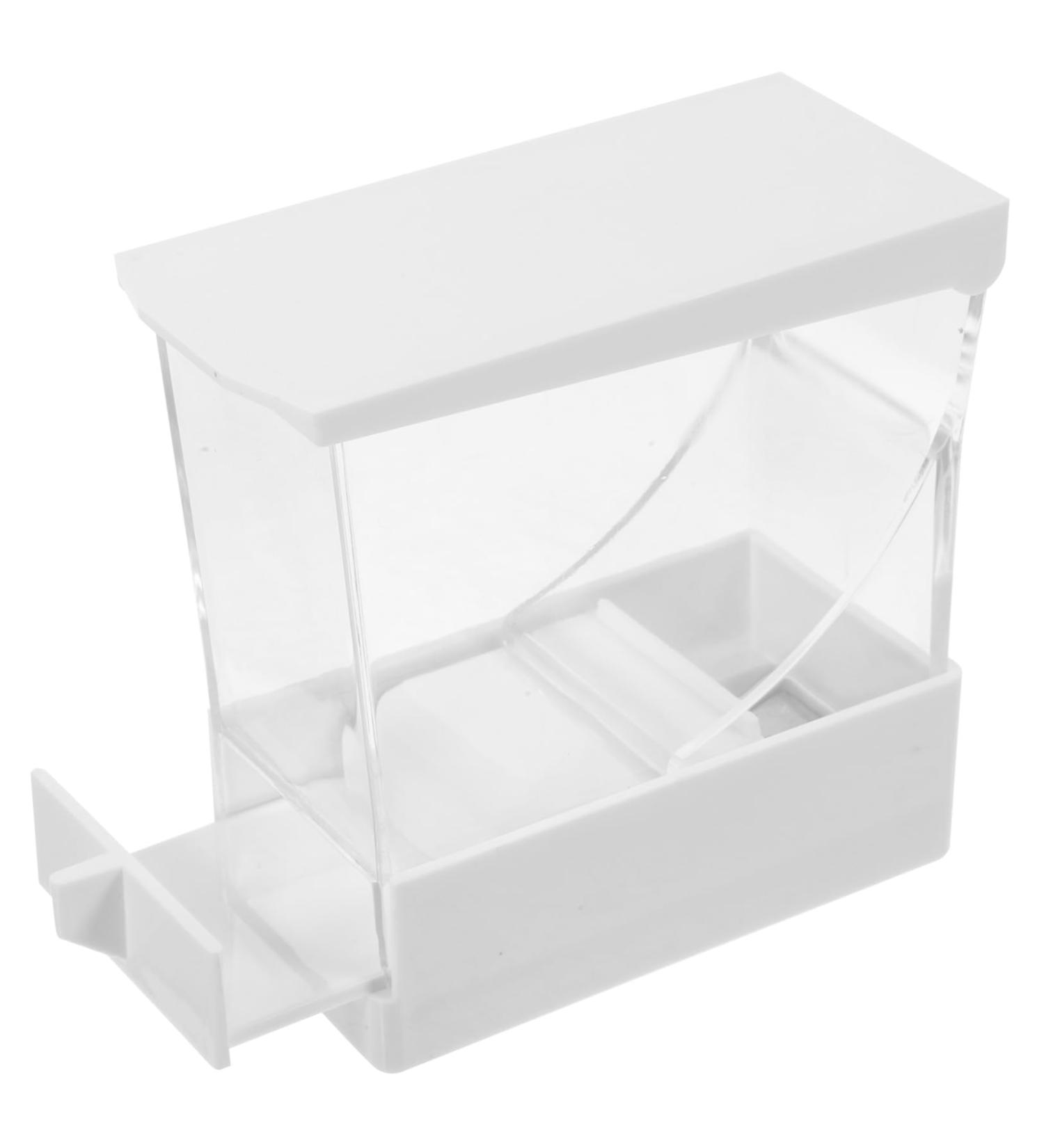 Partykindom Acrylic Rollbox Makeup Bag - Cotton Swab & Ball Organizer Toothpick Holder White Drawer Flower Stand - Buy Online on GoSupps.com