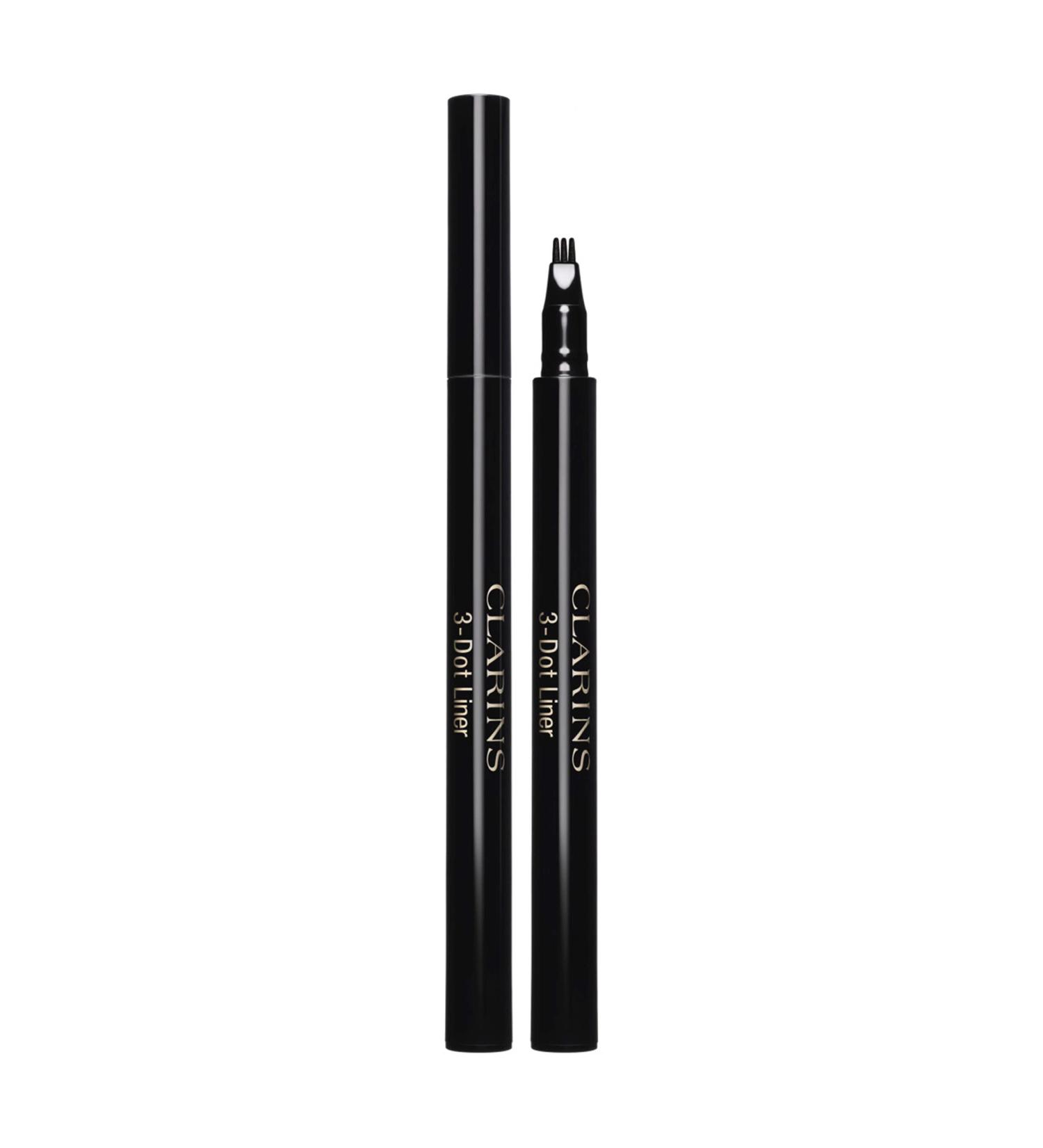 Clarins 3-Dot Liquid Eyeliner - Intense Black 0.02 Oz | Precision 3-Prong Tip for Defined Eyes and Lashes | Mistake-Proof Application for Long-Lasting Results - Buy Online on GoSupps.com