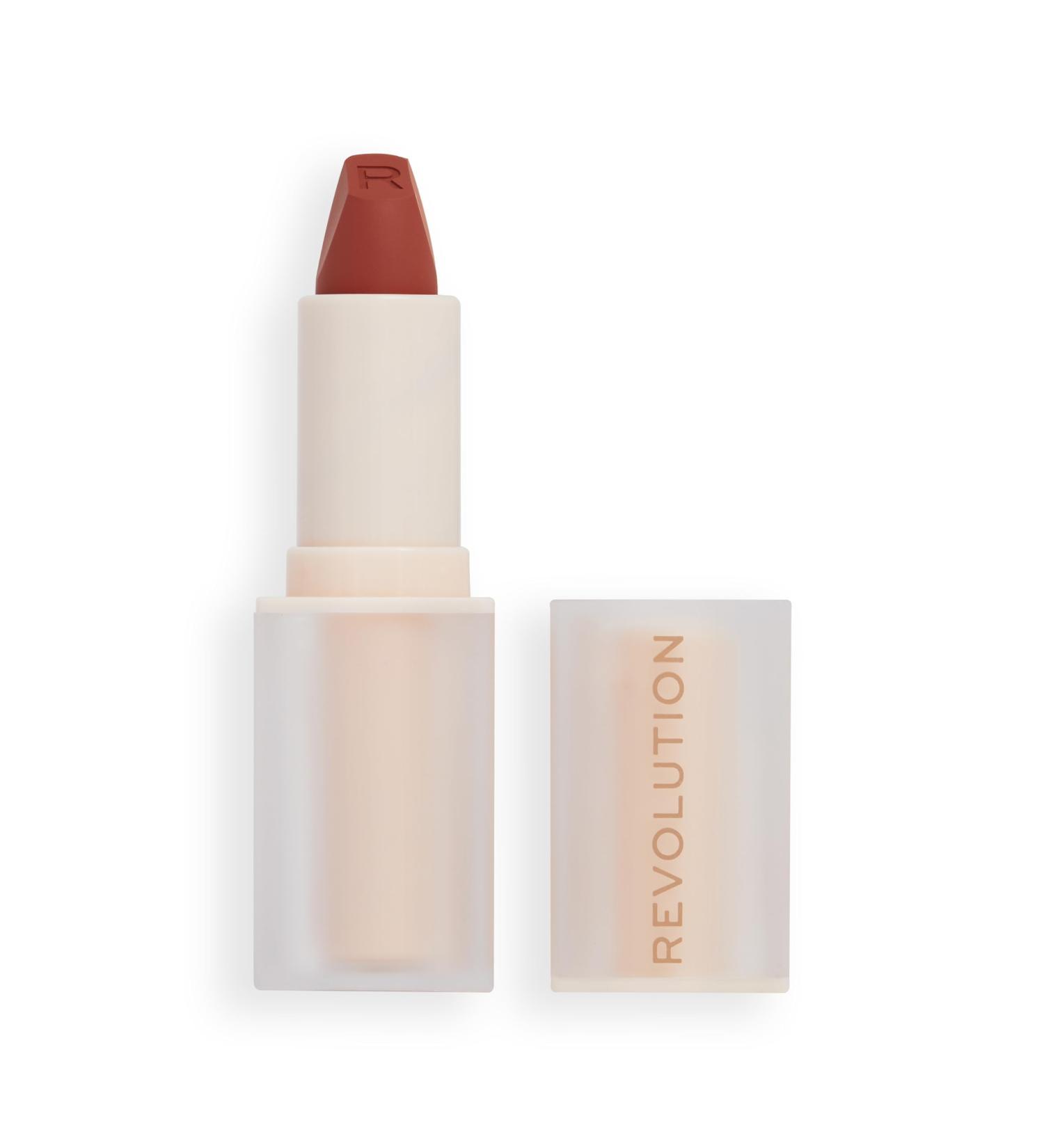 Makeup Revolution Lip Allure Soft Satin Lipstick - Rebel Rust | Long-Lasting Satin-Luxe Finish - Buy Online on GoSupps.com