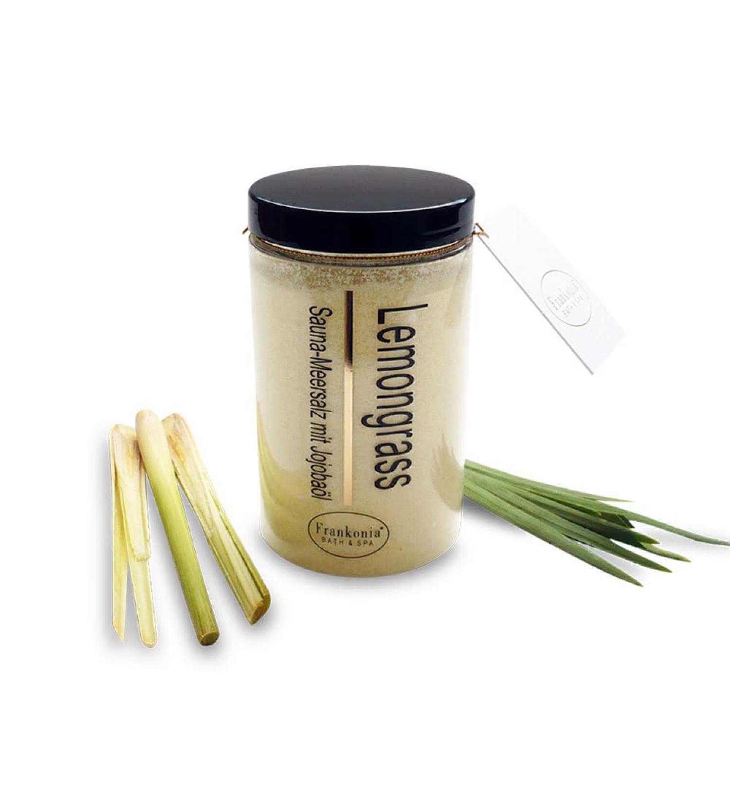 Frankonia Bath & Spa Sauna Salz Peeling - Lemongrass Body Scrub 400g | Vegan Sea Salt & Jojoba Oil Exfoliant | Paraben-Free Shower & Body Treatment for All Skin Types - Buy Online on GoSupps.com