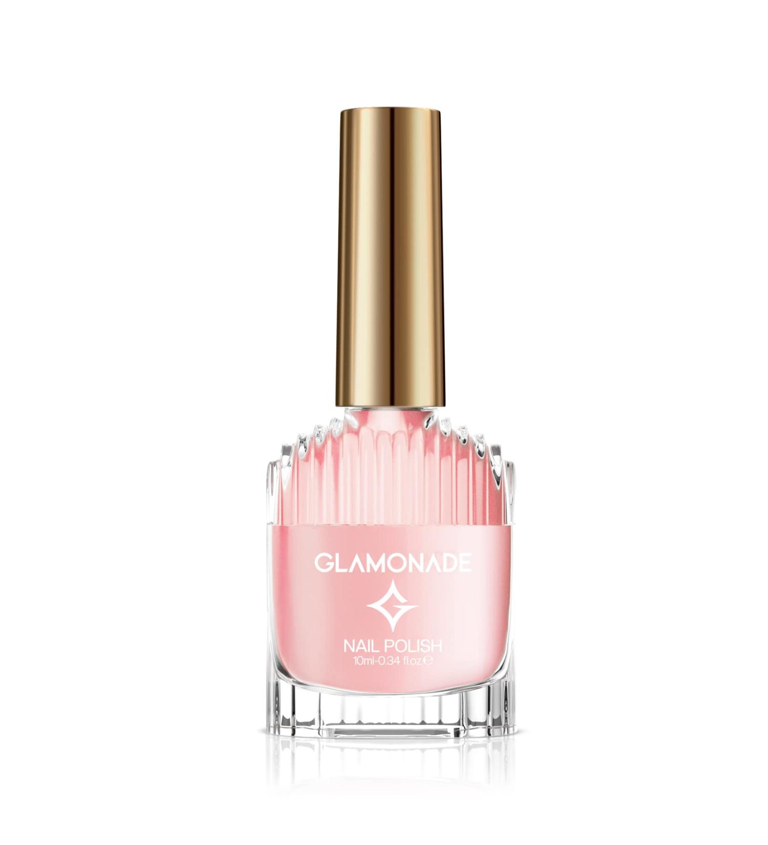 Glamonade Peach Pink Non-Toxic Nail Polish - Glossy & Trendy DIY Manicure at Home - Buy Online on GoSupps.com