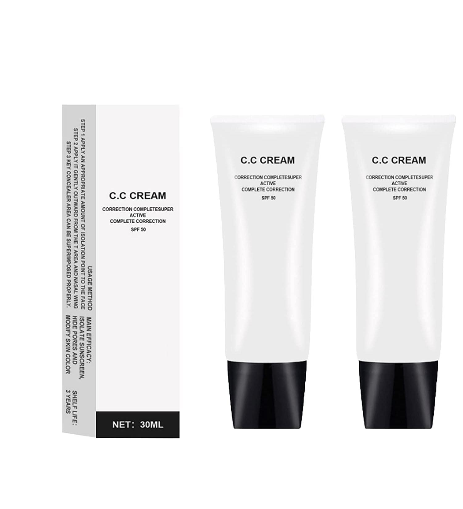 WSRCHH Skin Tone Adjusting CC Cream SPF 50 - Natural Color CC Cream for Mature Skin - Buy Online on GoSupps.com