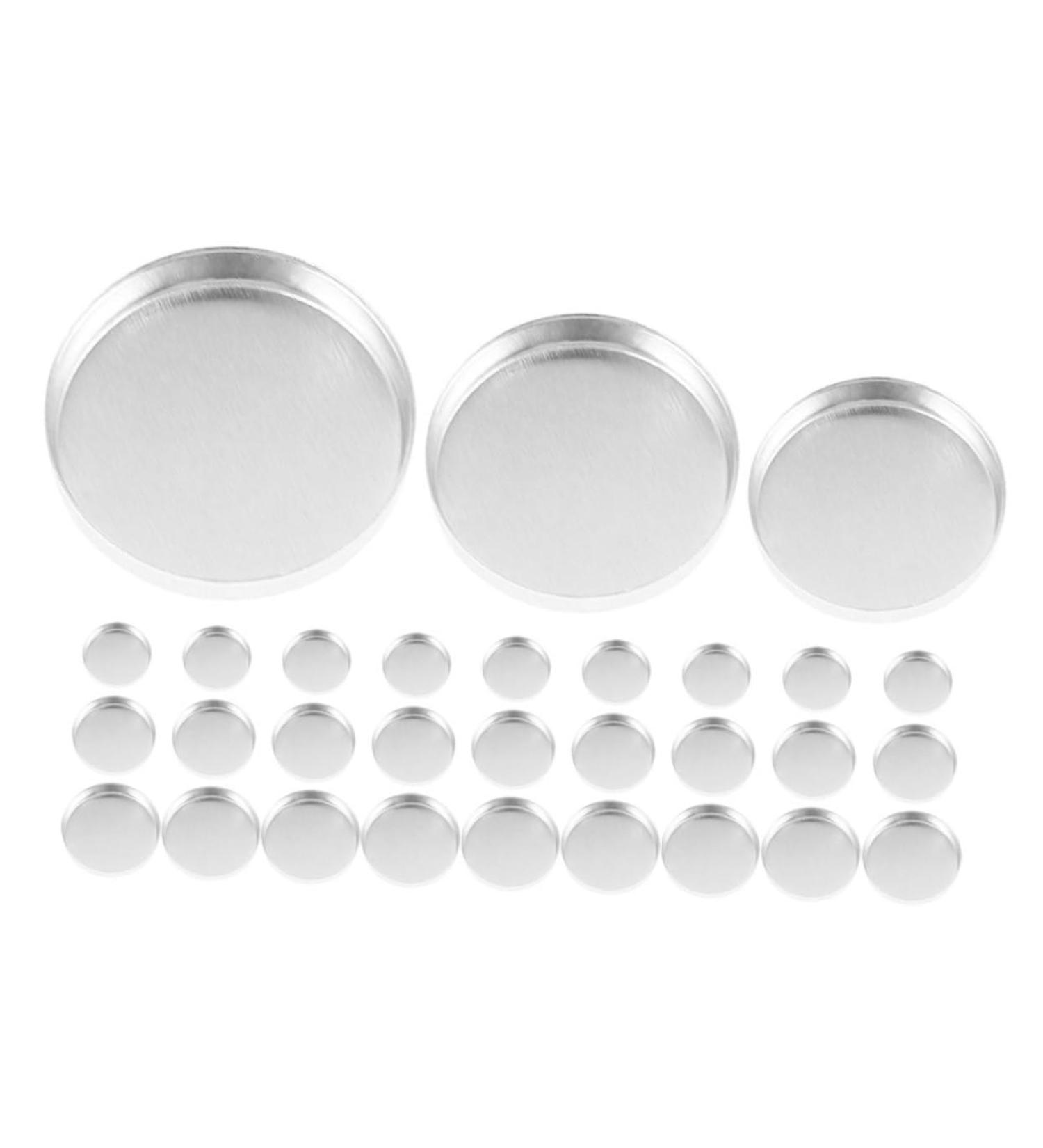 BESTYASH Godets Vides de Fards Paupi res en Aluminium 30 Pi ces Tailles Rondes 15/20/26 Mm Palette de Maquillage Diy Pots Cosm tiques de Voyage Polyvalents - Buy Online on GoSupps.com