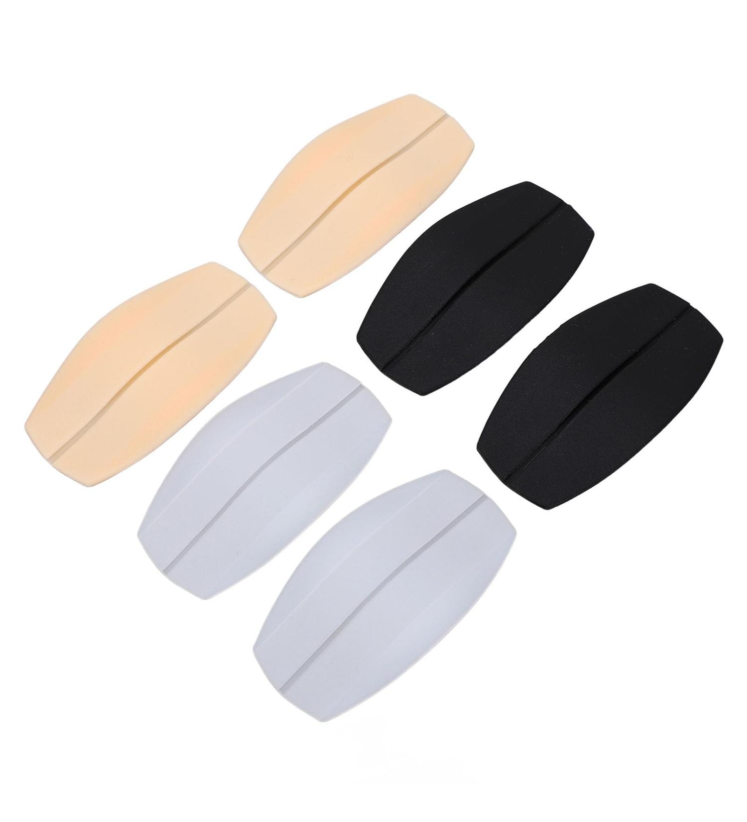 WOMEN SHOULDER PAD SOFT SILICONE NON SLIP ADJUSTABLE PADS SKIN BLACK WHITE COLOR FOR COMFORT AND SUPPORT - Buy Online on GoSupps.com