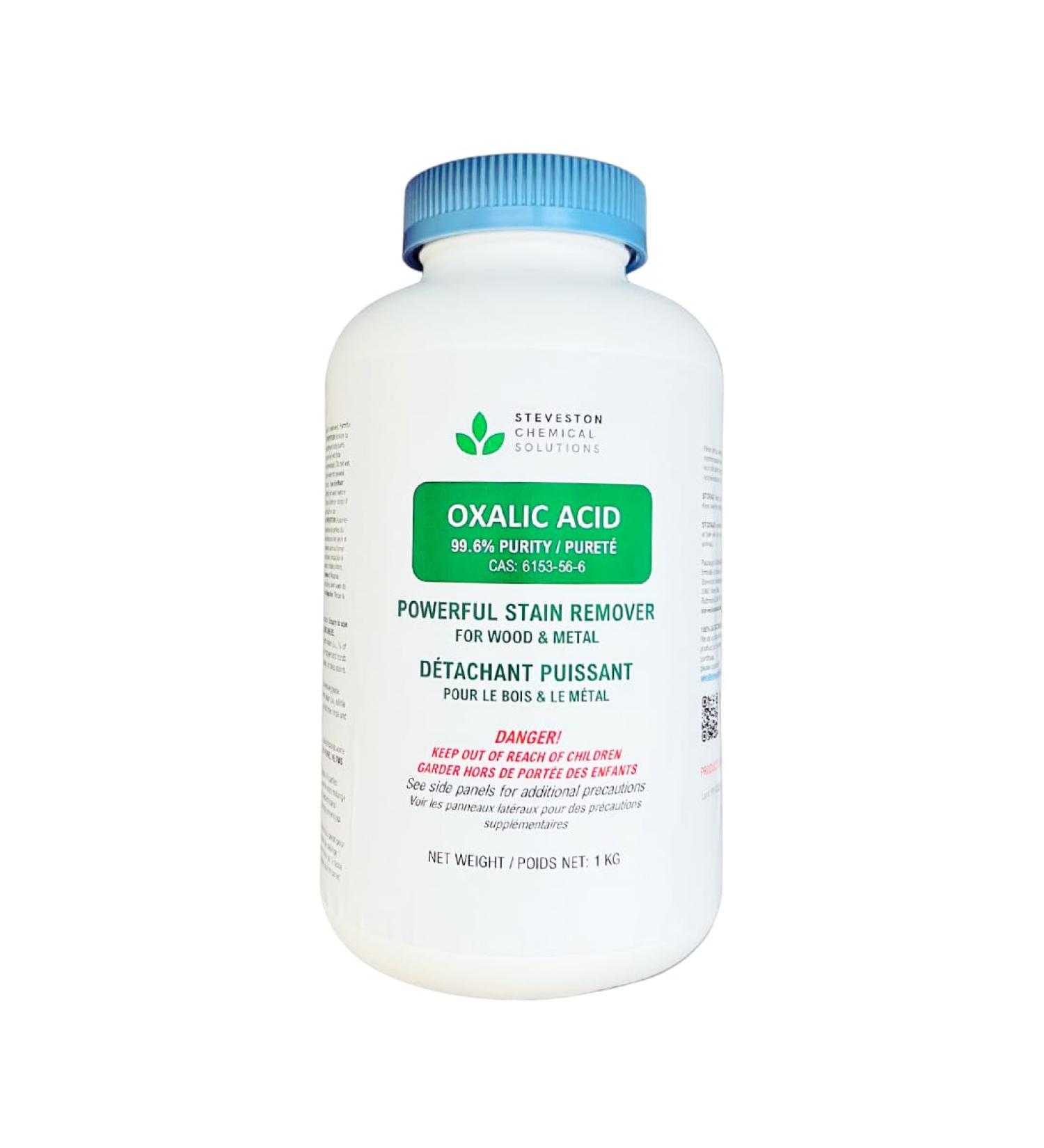 Oxalic Acid - 1kg / 2.2 lbs - Removes Wood Stains & Rust and Powerful Industrial Cleaner - Buy Online on GoSupps.com