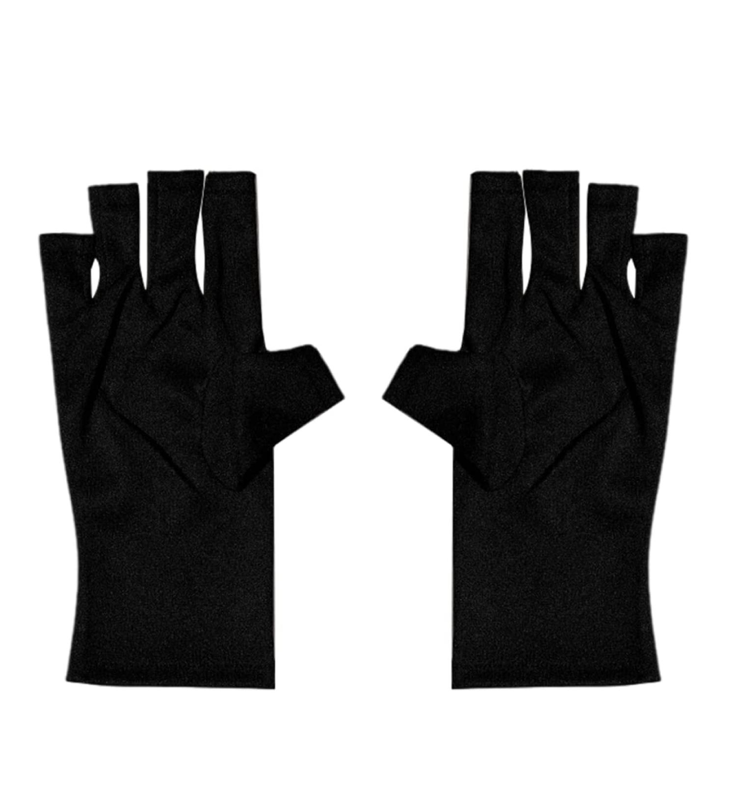 UV Gloves for Gel Nails 1Pair UV Protection Gloves for Manicures Anti UV Gloves Gel Manicures Glove Professional Protection Fingerless Gloves UV Shield Gloves for Nail Art Skin Care - Buy Online on GoSupps.com
