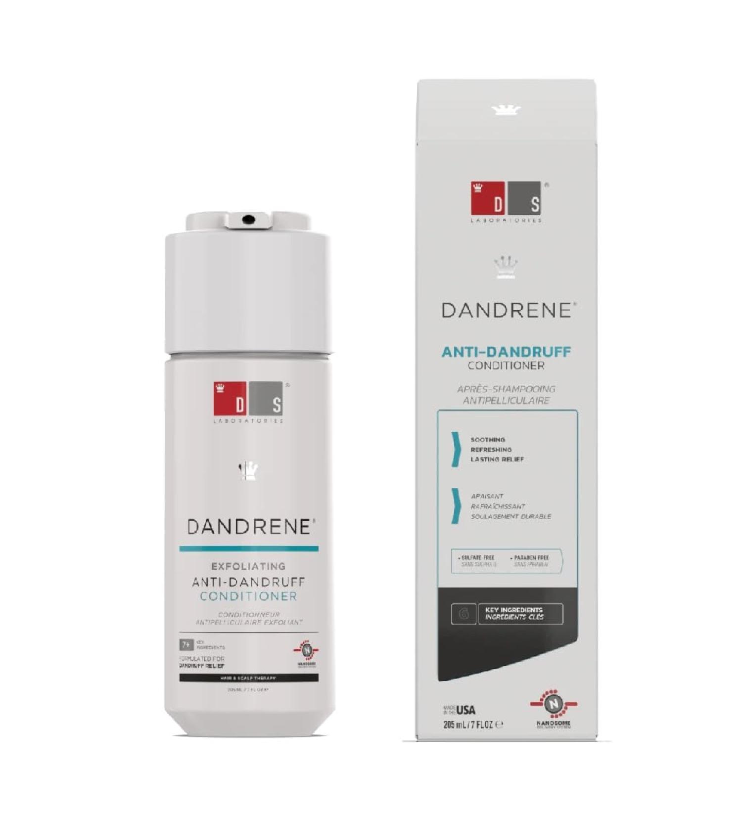 DS Laboratories Dandrene Anti-Dandruff Conditioner | Itchy Scalp Treatment & Moisturizing Cleansing Conditioner for Dry Scalp Seborrheic Dermatitis & Psoriasis - International Shipping Available - Buy Online on GoSupps.com