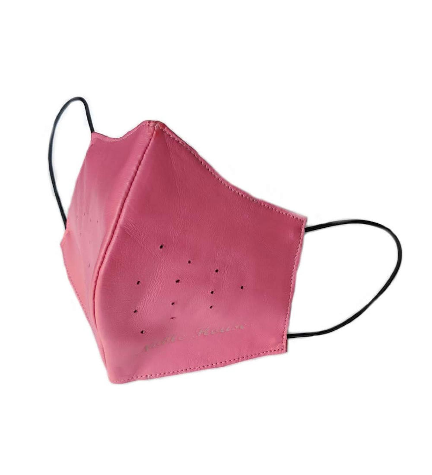 Buy Noble House Breathable Community Leather Face Mask - Stylish Mouth Guard in Black Yellow & Pink | International Shipping - Buy Online on GoSupps.com