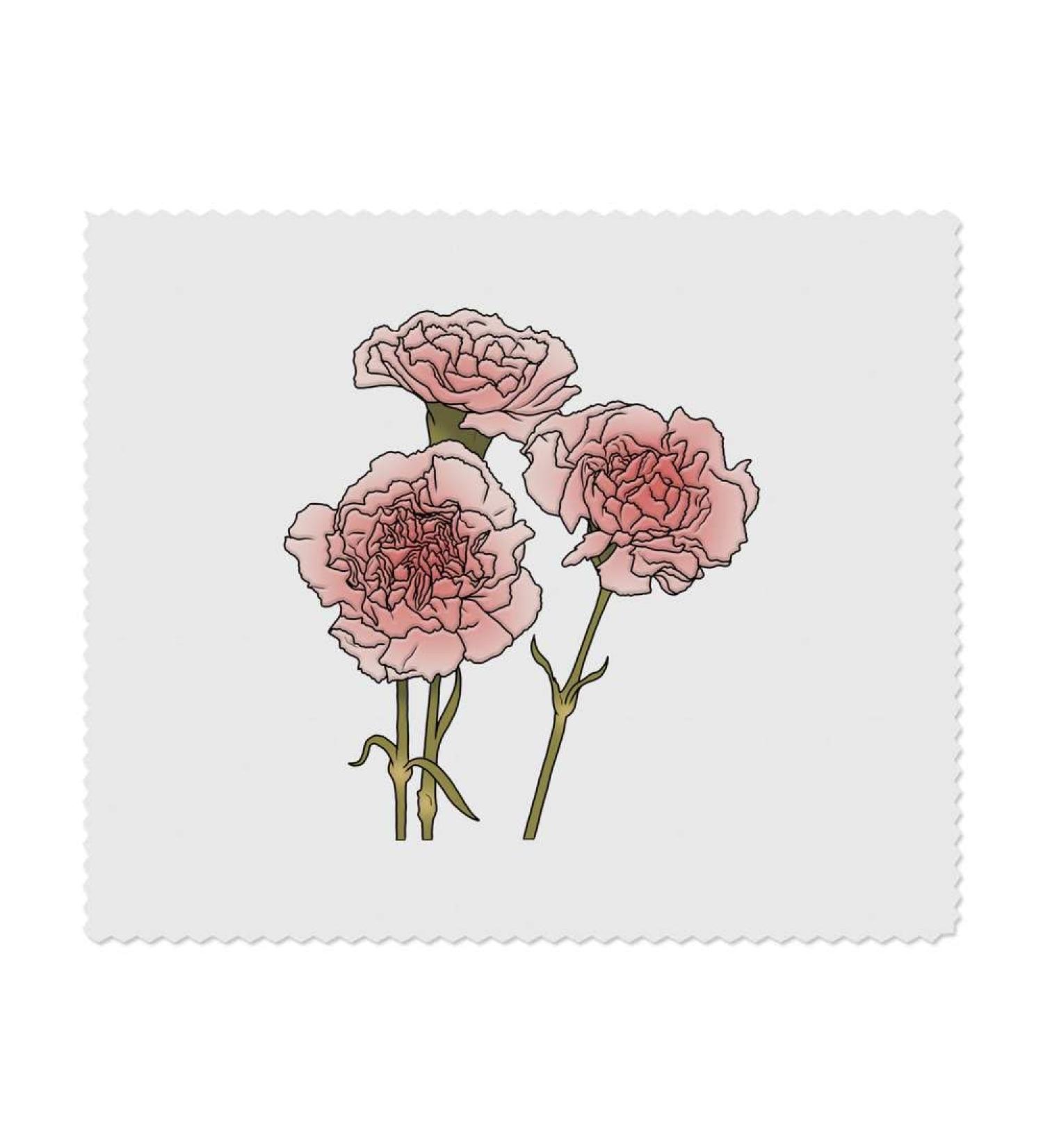 Buy 2 Pink Carnation Microfiber Lens Cloths | Perfect for Glasses & Screens - LC00020822 - International Shipping Available - Buy Online on GoSupps.com