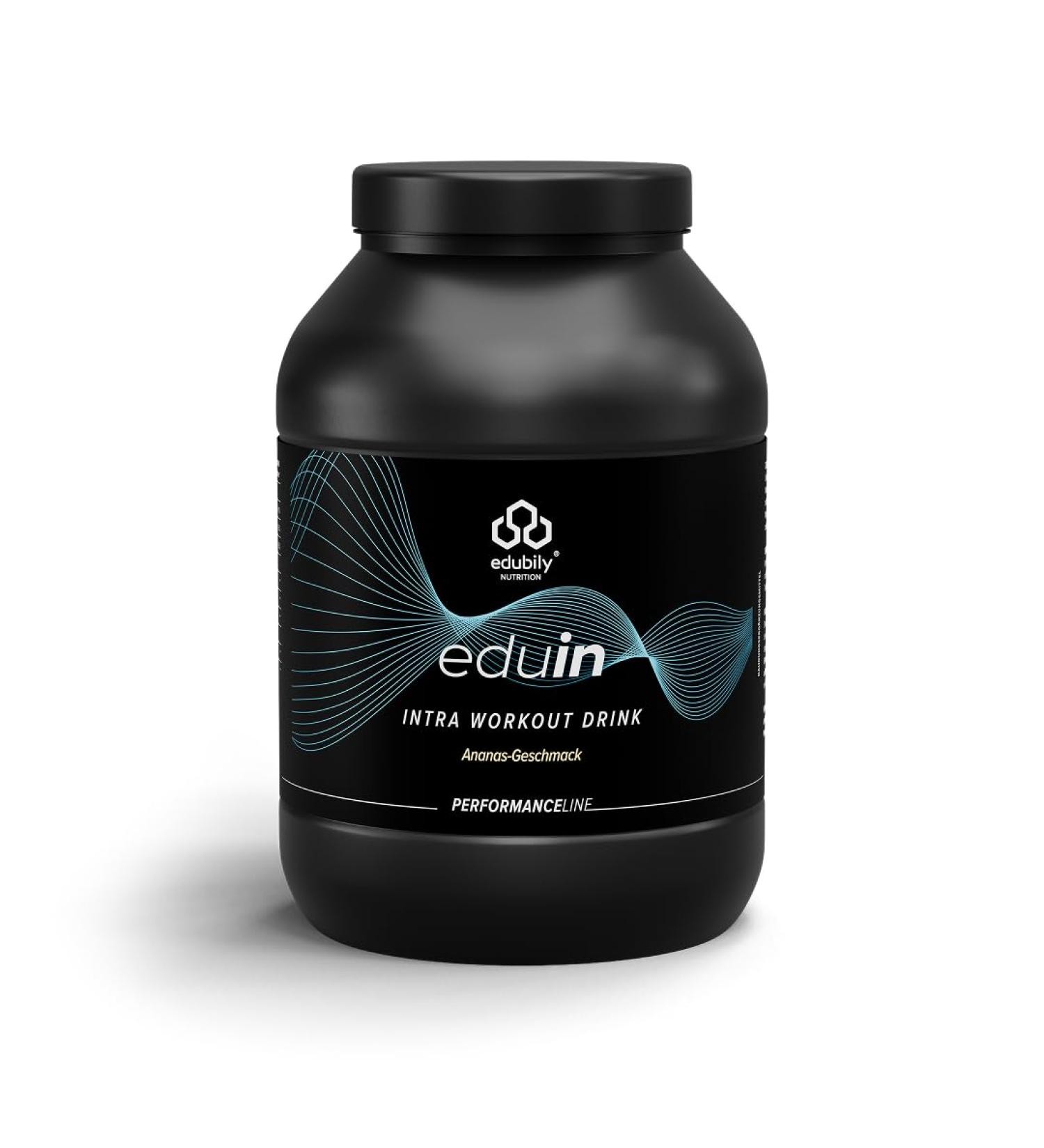  edubily nutrition edubily nutrition eduin Intra Training Drink with complex carbohydrates electrolytes BCAAs citrulline malate and carnitine (1500 g - pineapple) - Buy Online on GoSupps.com