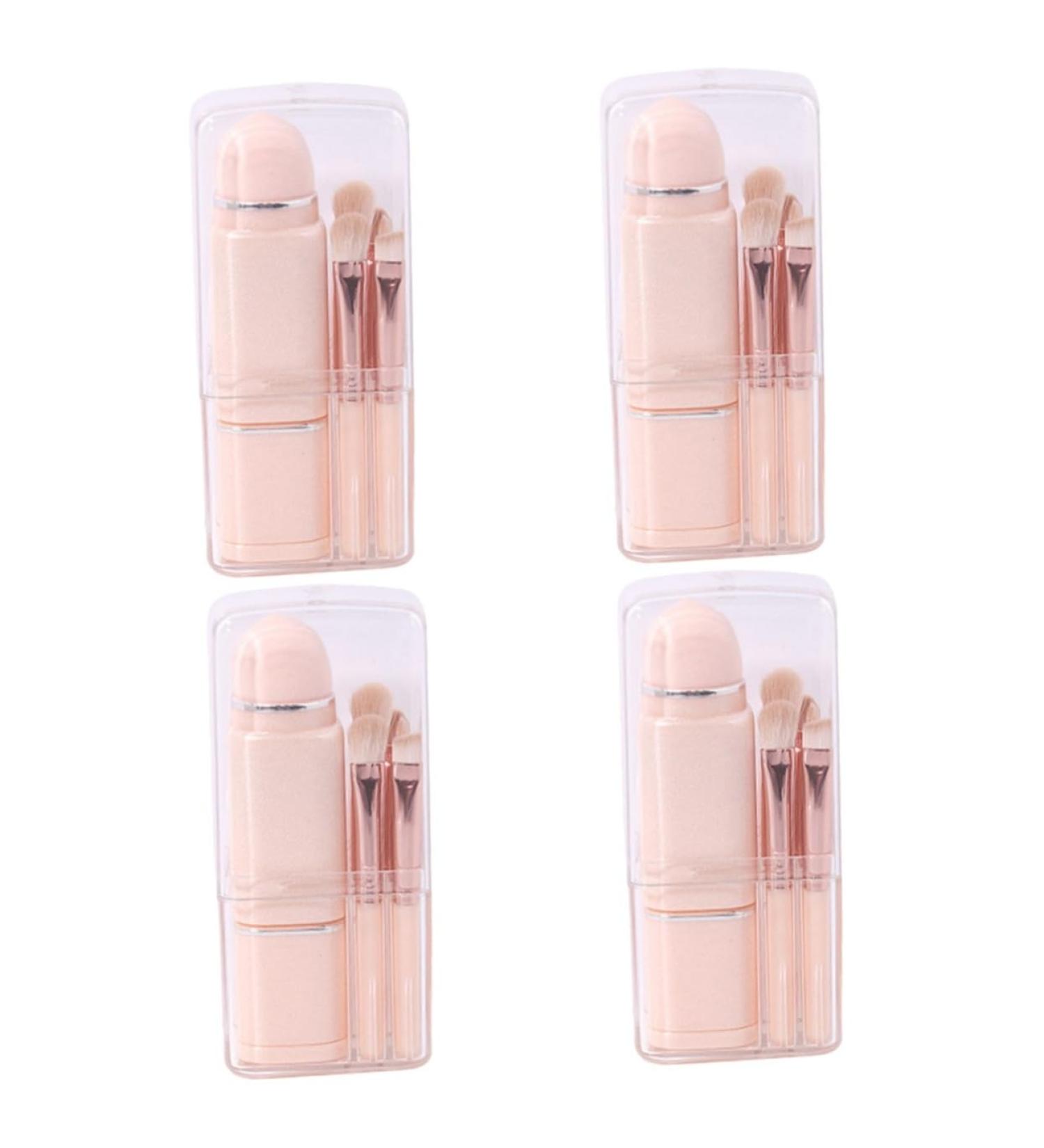 Minkissy 4 Sets 8 in 1 Makeup Brush - Travel Blush Concealer & Double Ended Cosmetic Brush | Soft Artificial Fiber | Ideal for Makeup Lovers - Buy Online on GoSupps.com