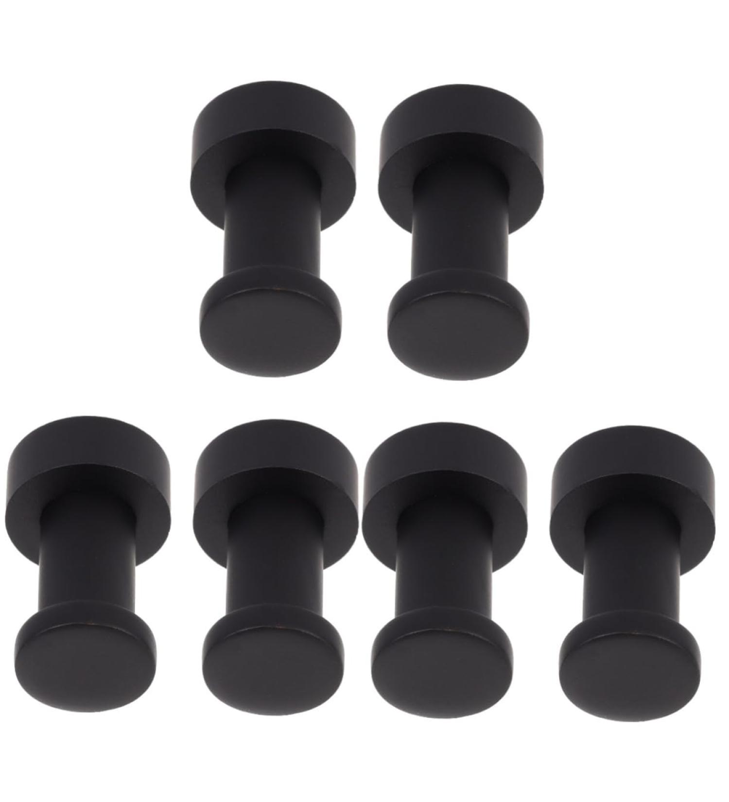 STOBAZA Clothes Rack 6 Pcs Bathroom Towel Hook Multi Purpose Hanger Kitchen Towel Brass Wall Hooks Key Hook Bath Towel 3X1.8X1.8CMx3pcs Blackx3pcs - Buy Online on GoSupps.com