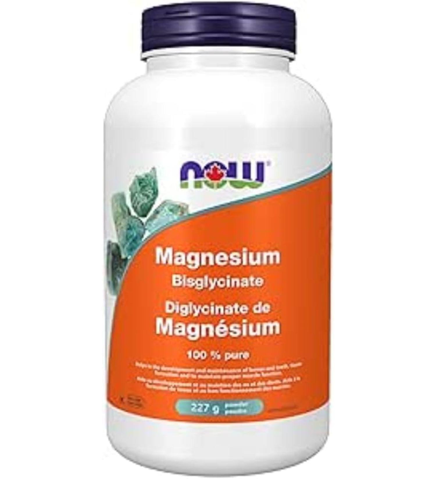Now Foods Magnesium Bisglycinate Powder 227g - Buy Online on GoSupps.com