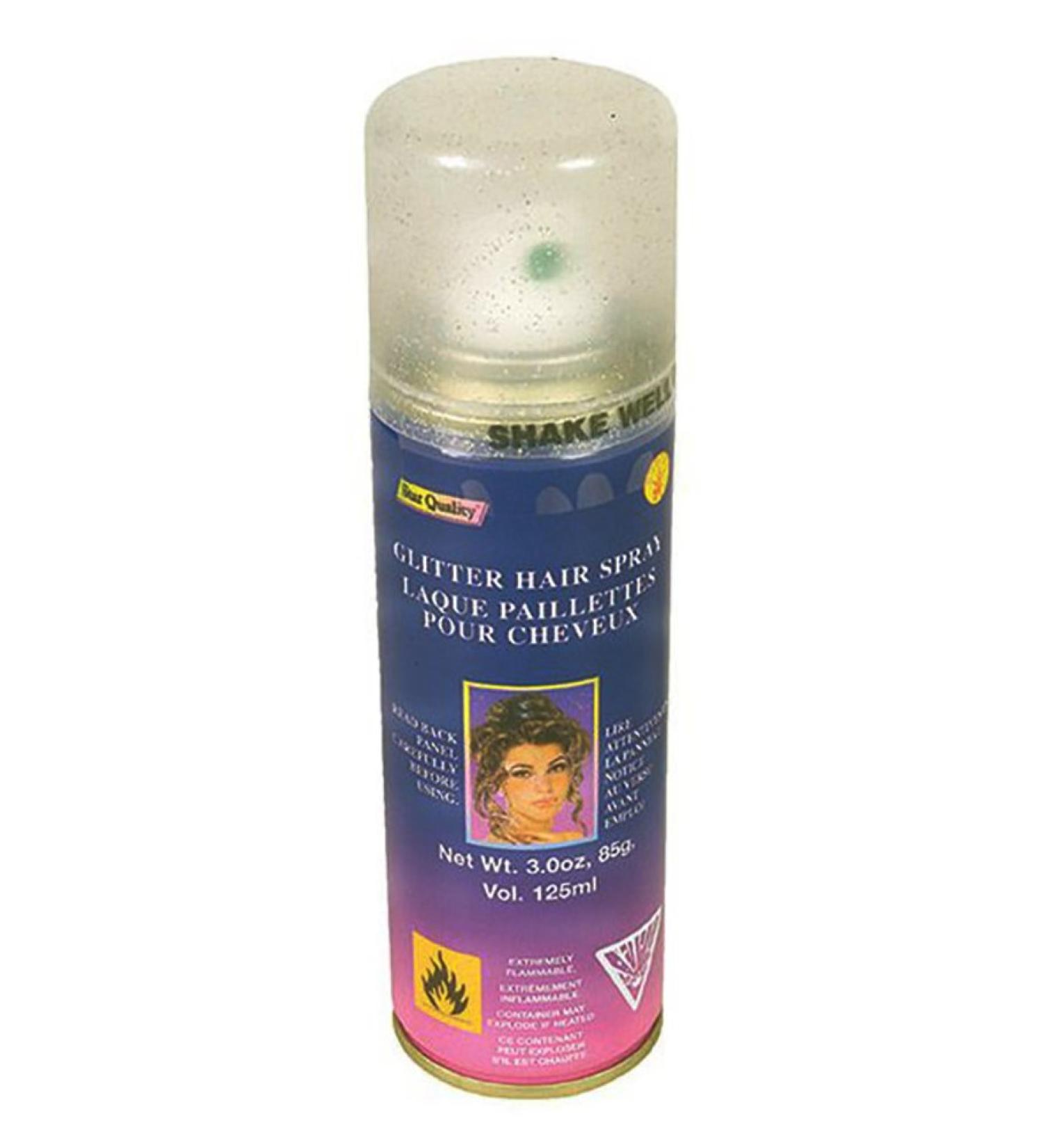 Forum Novelties 53661 Hair Spray Glitter 3oz. Silver As Shown 15 x 8 x 15" Silver Glitter 15 x 8 x 15"