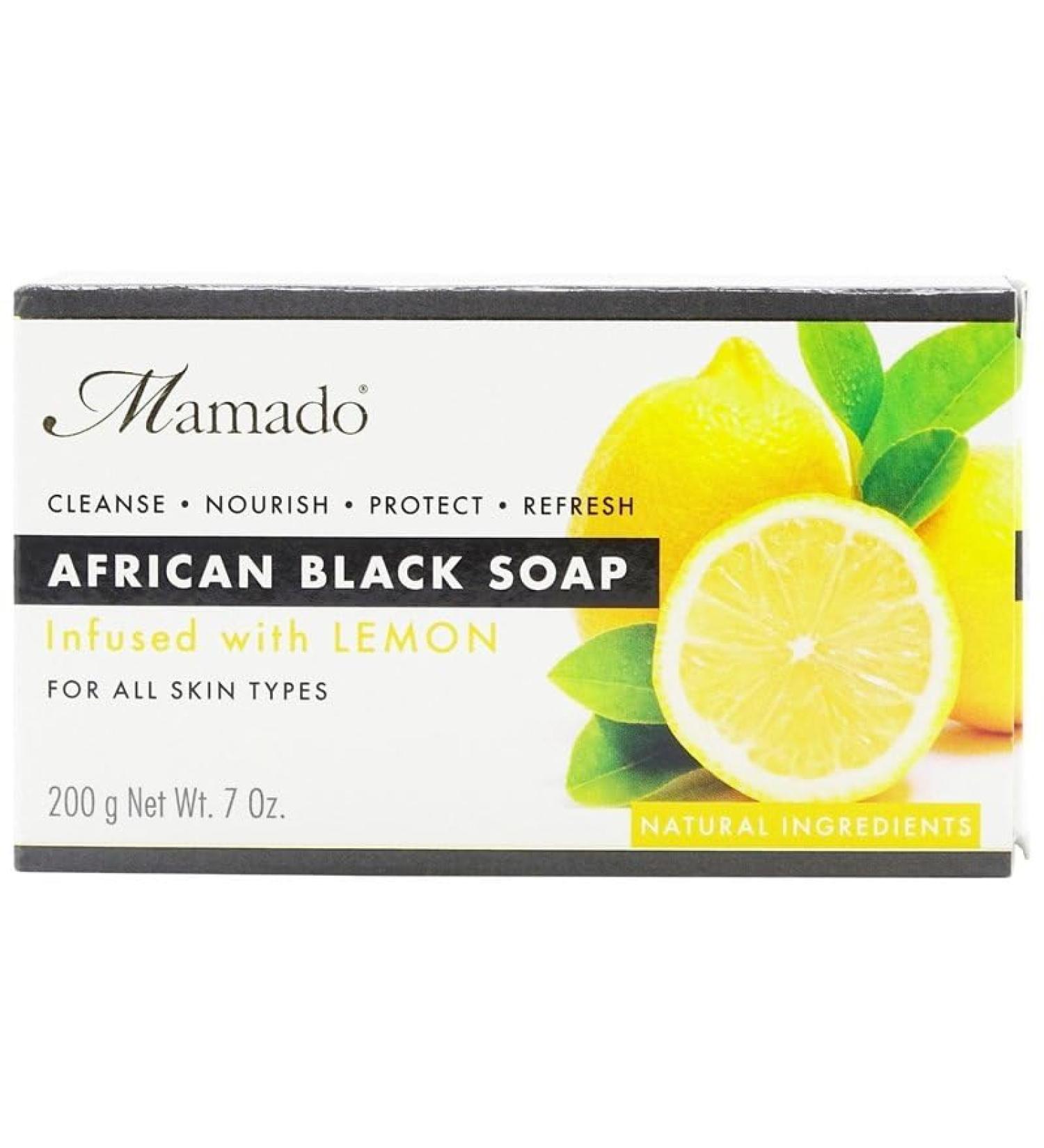Mamado African Black Soap 200gm - Lemon