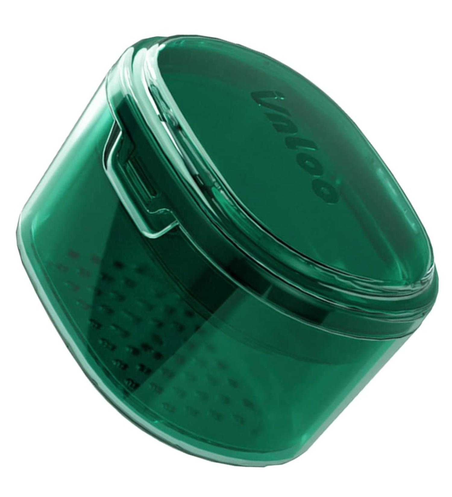 Haelaved Retainer Case Denture Bath Cup with Strainer Basket - Orthodontic Mouth Case for False Teeth (Green) - Buy Online on GoSupps.com