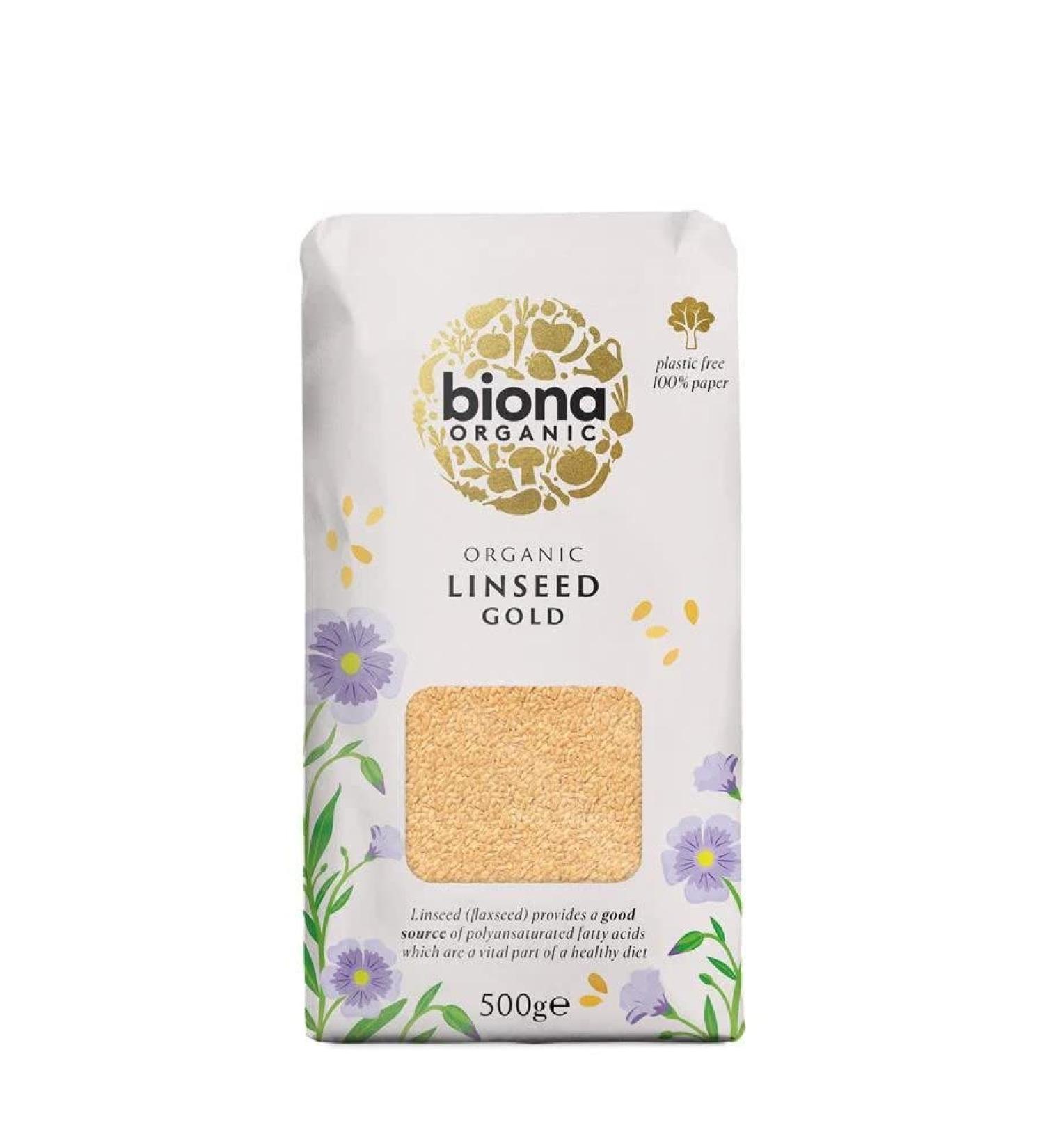 Biona Organic Linseed Gold 500g - Buy Online on GoSupps.com