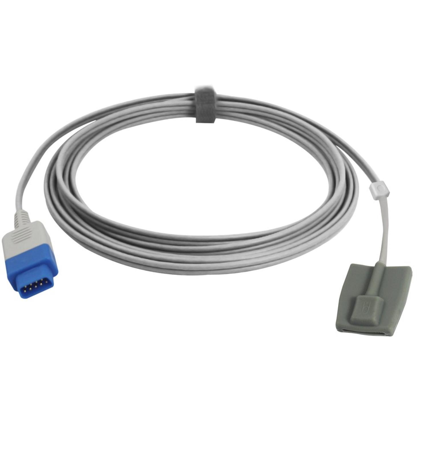 Sino-k Compatible Trusignal TS-SP-D Spo2 Sensor - Pediatric Soft 3.2 ft 9 Pins Connector | FDA/CE Approved - Buy Online on GoSupps.com