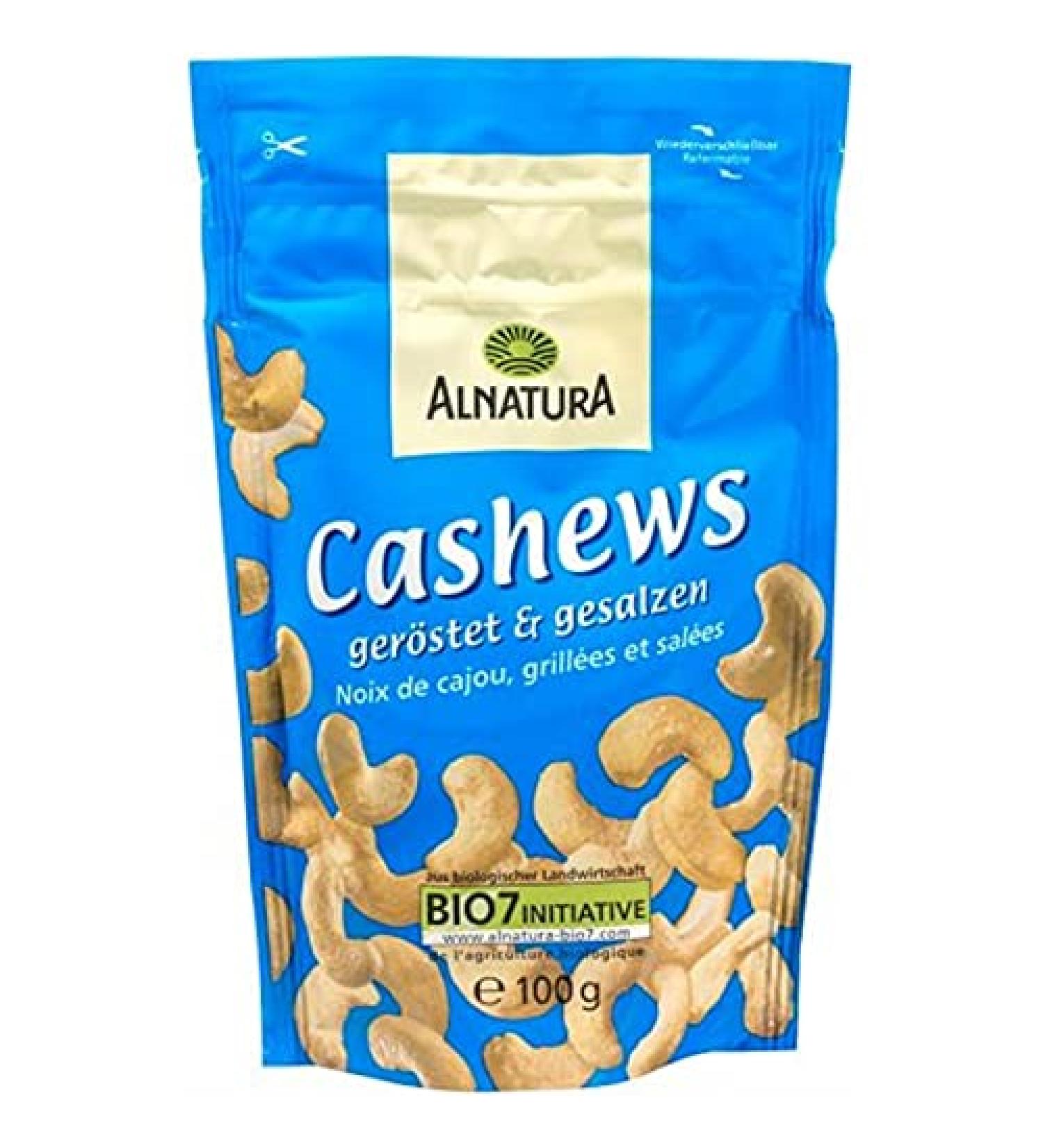 Savourez les noix de cajou grill es et sal es ALANATURA snack bio croquant et naturel 100g- Lot De 4