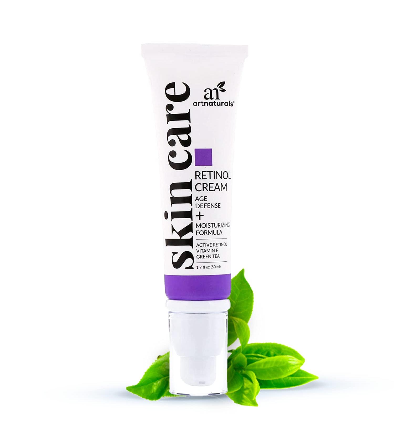 Artnaturals Anti-Aging Retinol Cream-Moisturizer with Hyaluronic Acid, Vitamin E, C, Aloe Vera - 1.7 Fl Oz - Buy Online on GoSupps.com