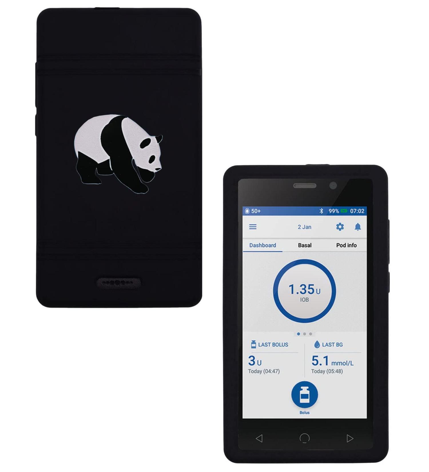 New Premium Design Silicone Soft Case for Omnipod Dash PDM (Personal Diabetes Manager) (PD/Black)