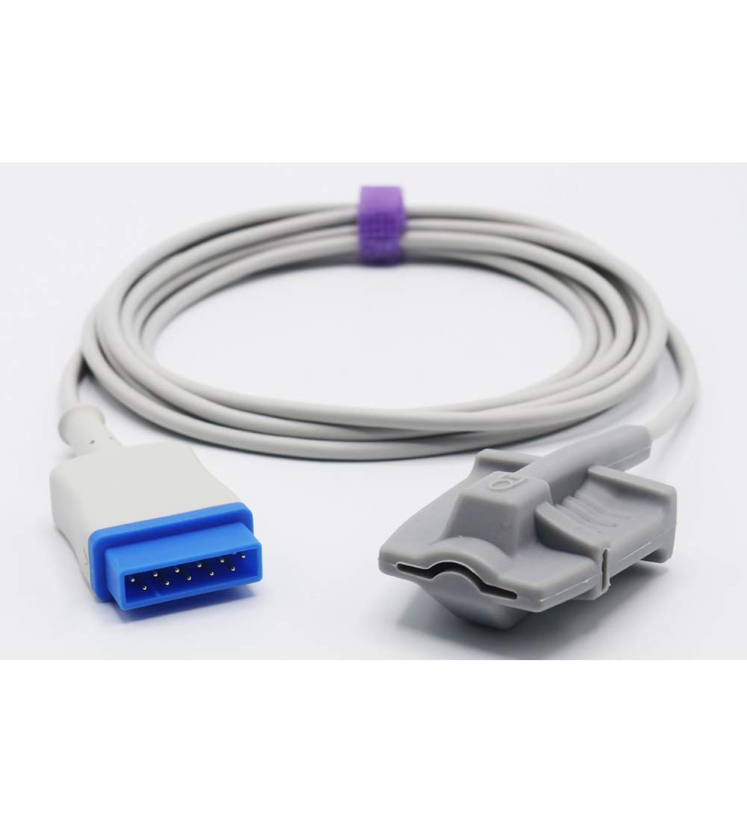 Sino-K Compatible GE Datex Ohmeda TS-SP3-GE Spo2 Sensor Finger Soft 3 m 11 Pins Connector CE/FDA approved
