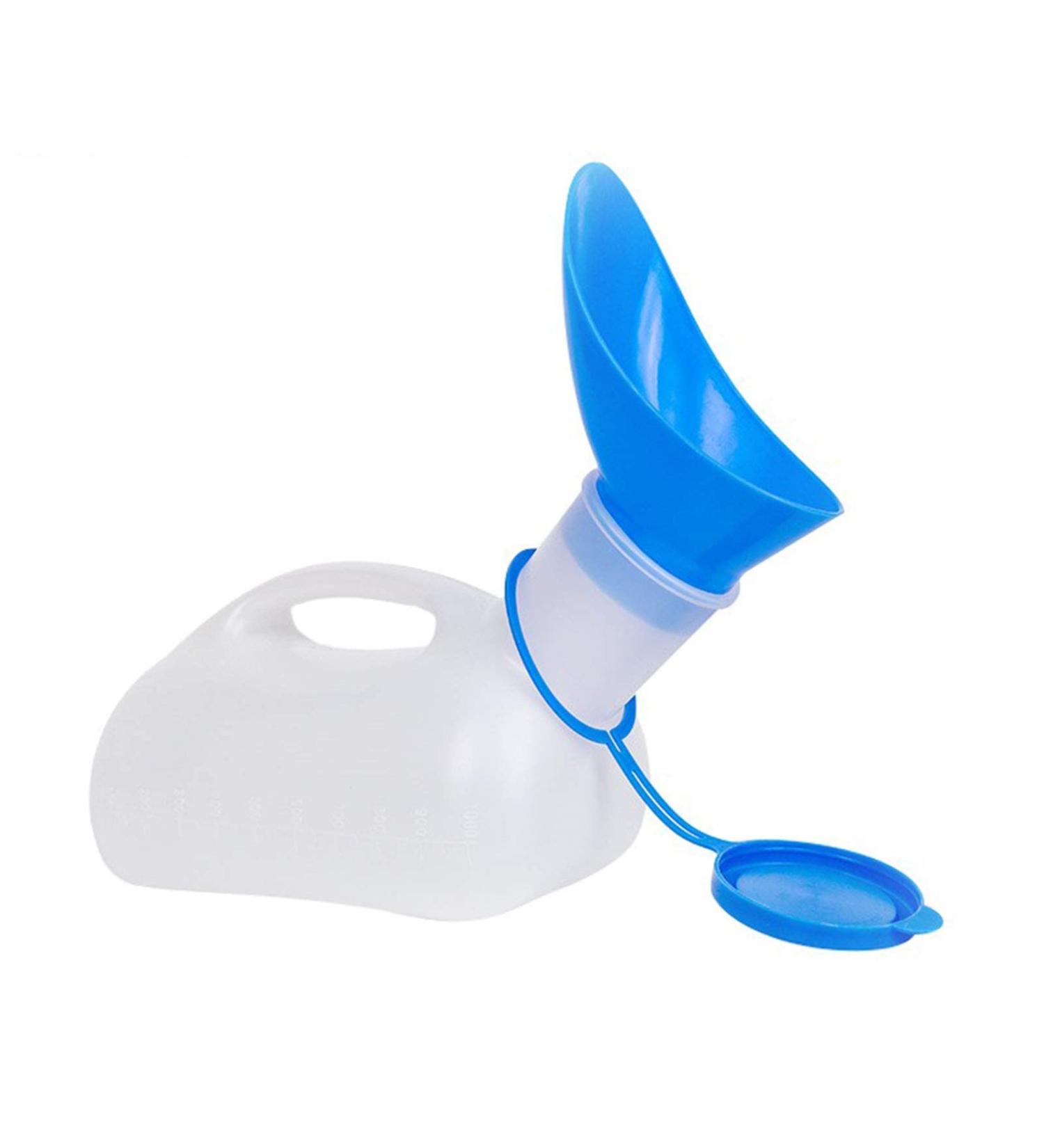 Unisex Urinal for Car Portable Urinal for Men and Women Spill Proof Pee Bottle with A Lid and Funnel for Home Camping Or Car Travel Happy - Buy Online on GoSupps.com