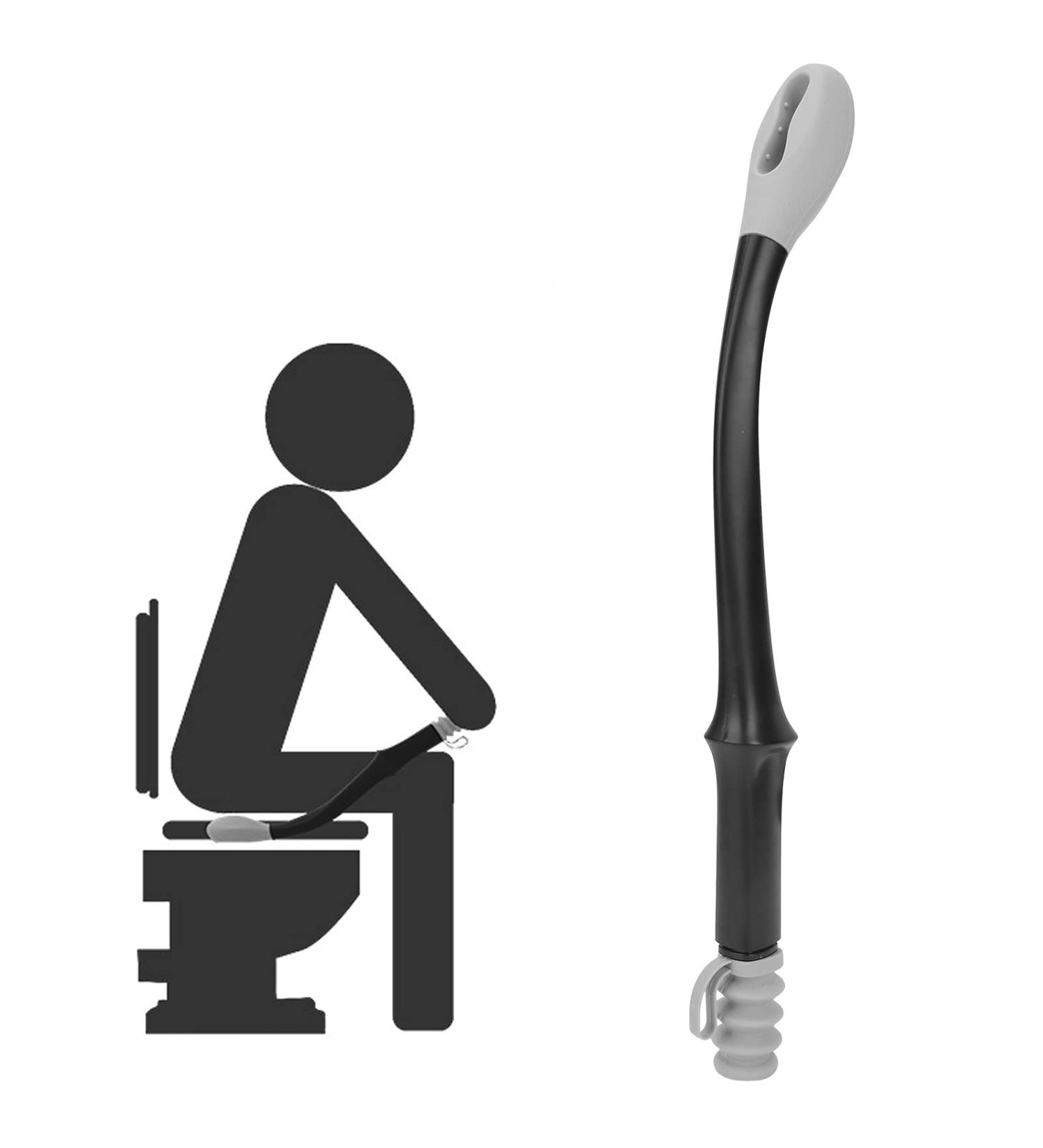 Plaster Aid for Toilet Passage - Long Handle Wiping Aid for Comfort | Self-Help Wiper for Seniors & Pregnant Women - 1 Pack - Buy Online on GoSupps.com