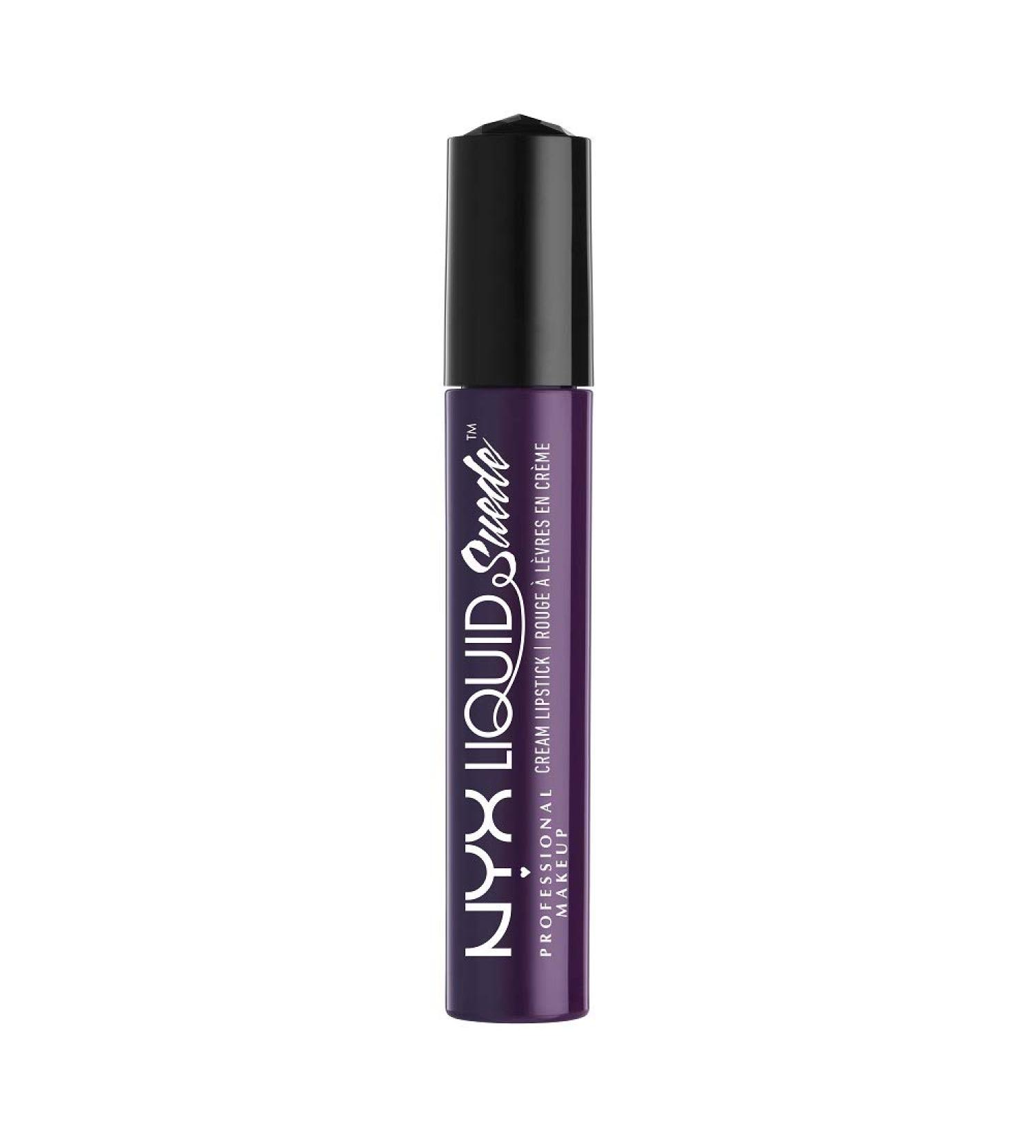 NYX Liquid Suede Cream Lipstick in Subversive Socialite - Wine Purple - Buy Online on GoSupps.com