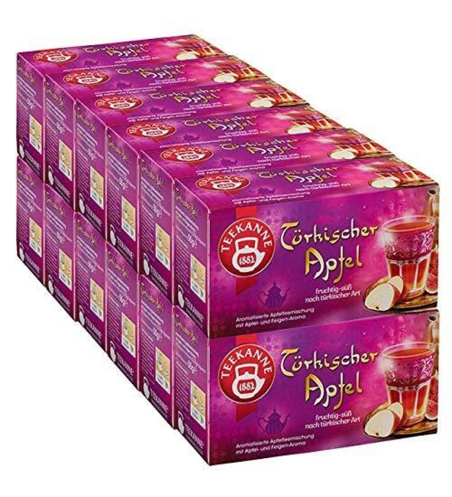 Teekanne Turkish Apple Tea 12-Pack | Authentic 100g Herbal Tea Enjoy International Shipping! - Buy Online on GoSupps.com