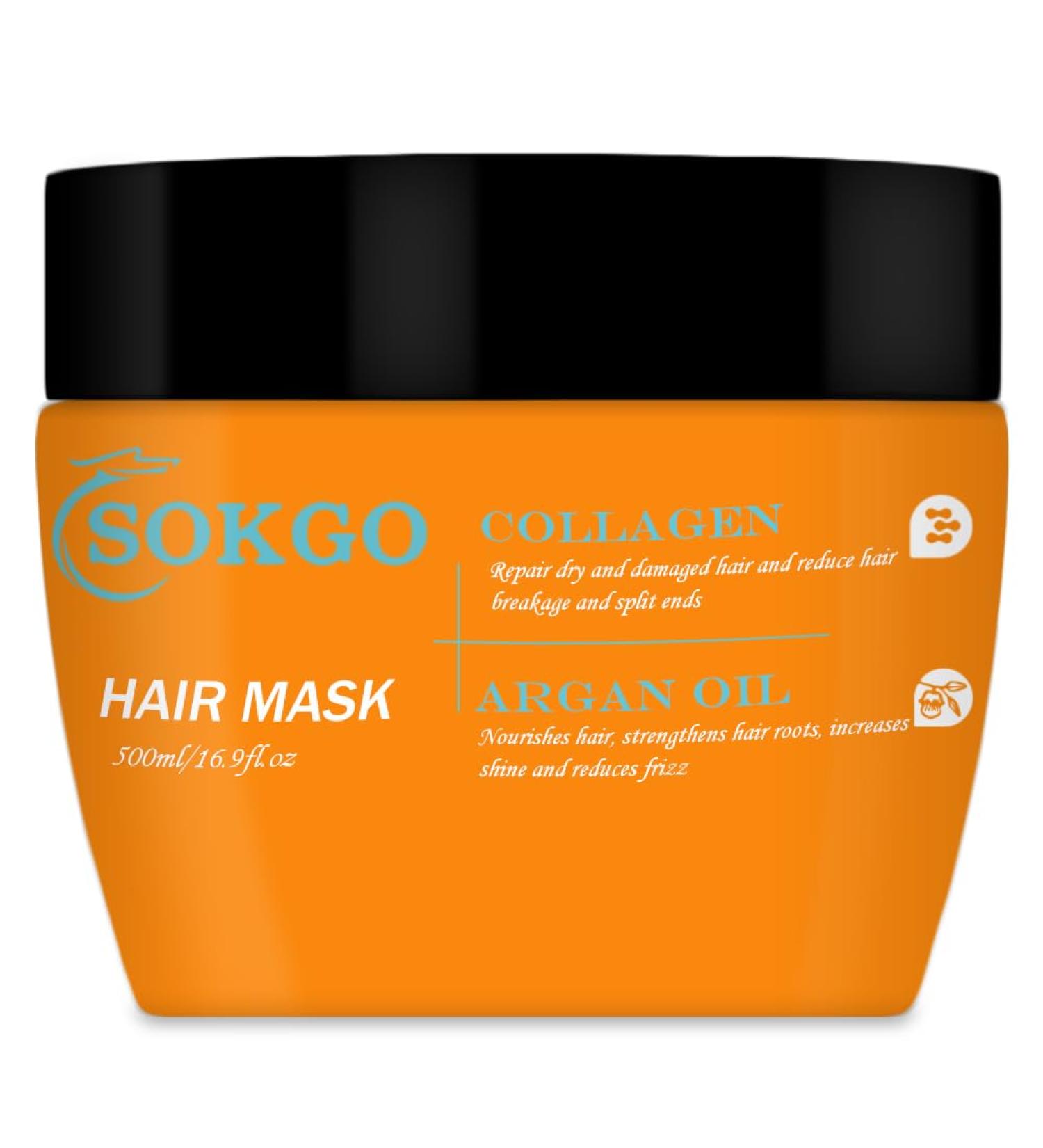 Buy Moroccan Hair Treatment Masks | Hydrating Argan Oil & Collagen Deep Conditioning for Dry Damaged Hair - International Shipping - Buy Online on GoSupps.com