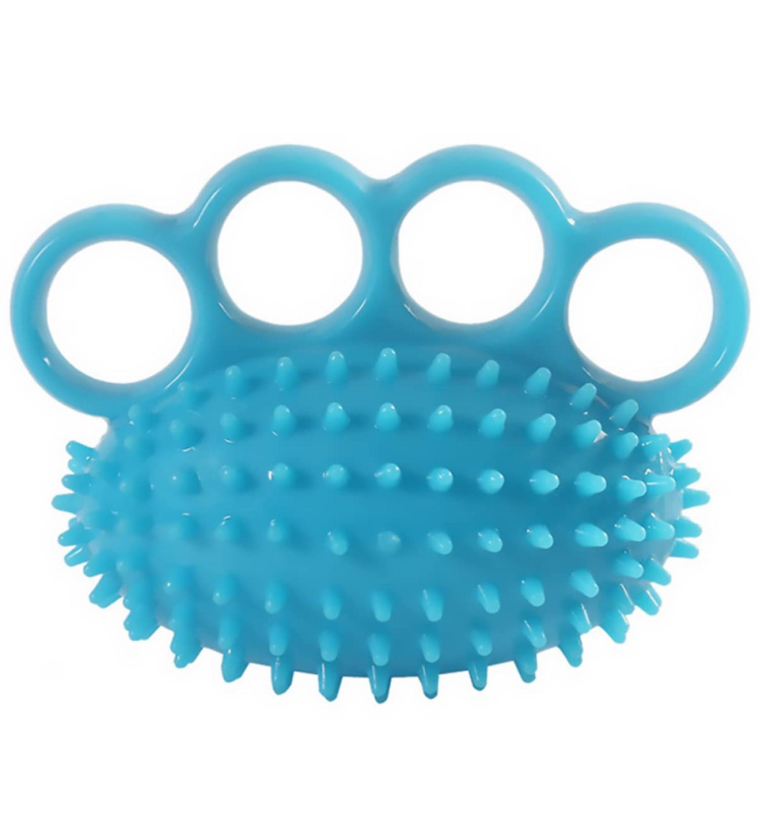 1pc Grip Stress Ball Guitar Hand Forearm Finger Strength Trainer Exercise Equipment Wrist Elder 12X10cm Blue - Buy Online on GoSupps.com